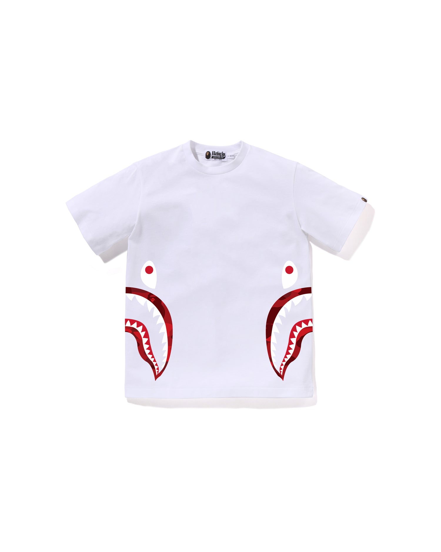 A BATHING APE® Kids Color Camo Side Shark Tee Jr | Bape official
