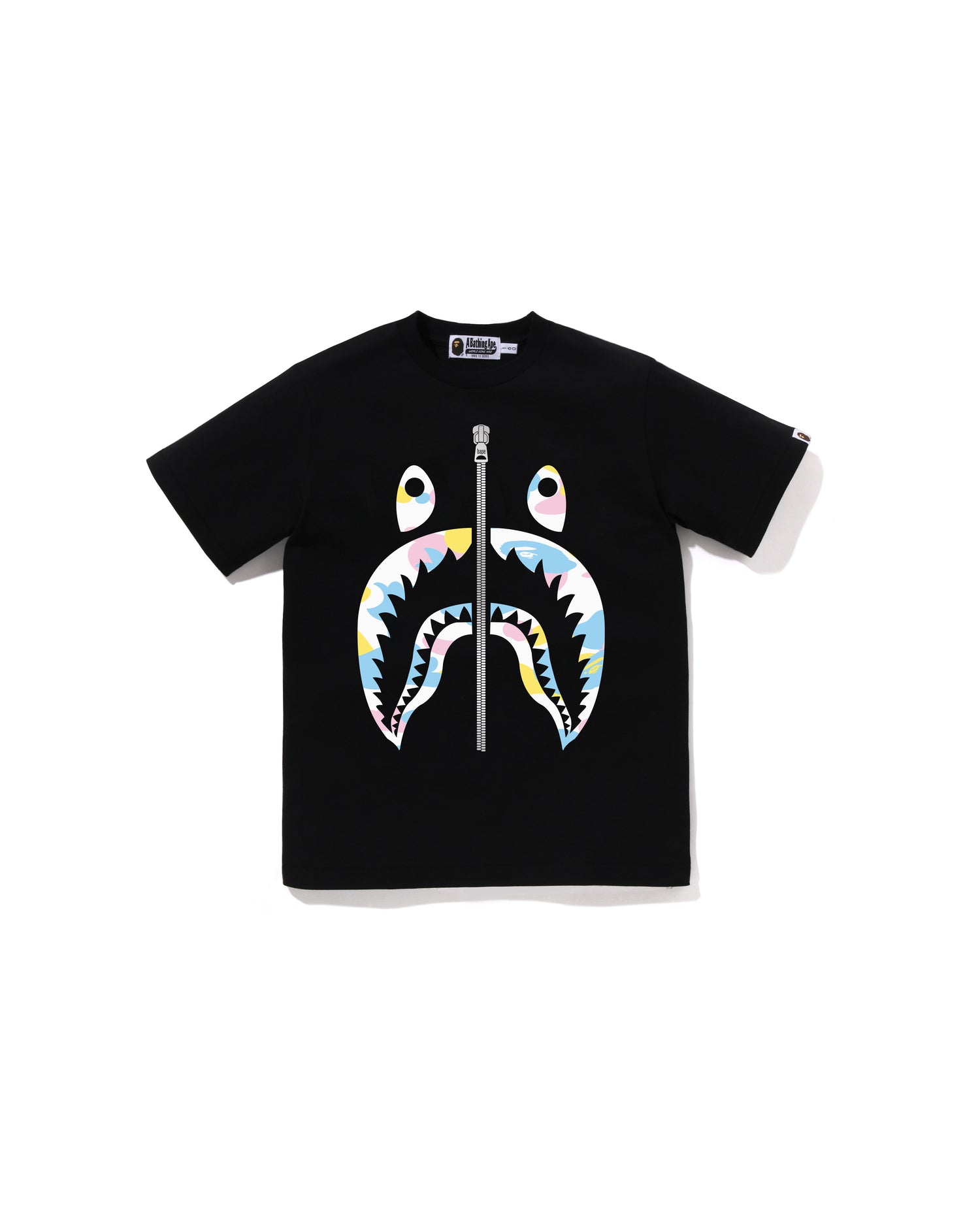A BATHING APE® Kids New Multi Camo Shark Tee Jr | Bape official