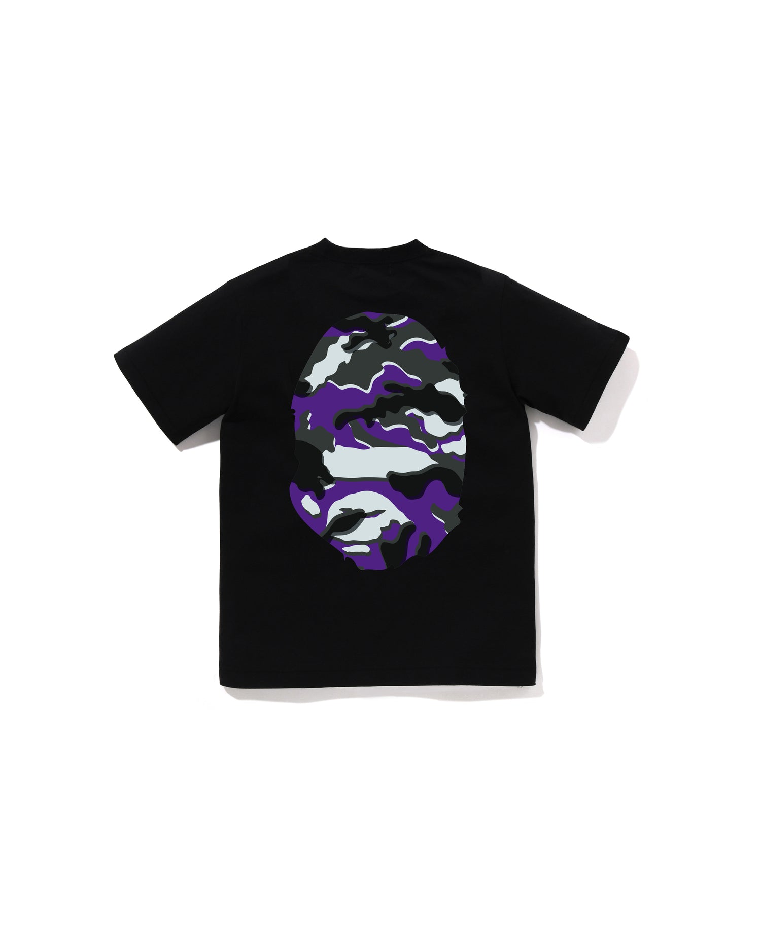 A BATHING APE® Kids Glitch Woodland Camo Big Ape Head Tee Jr
