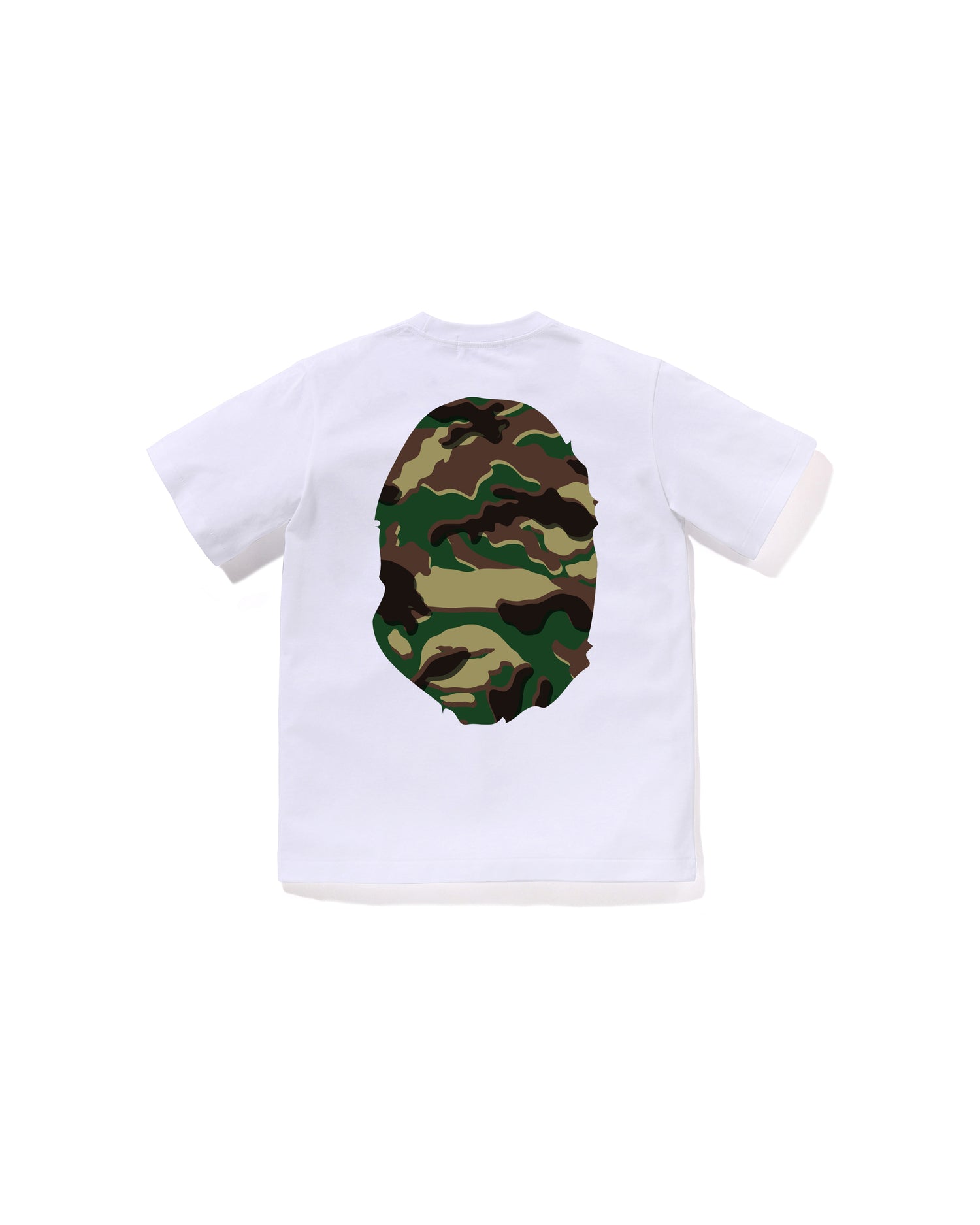 A BATHING APE® Kids Glitch Woodland Camo Big Ape Head Tee Jr