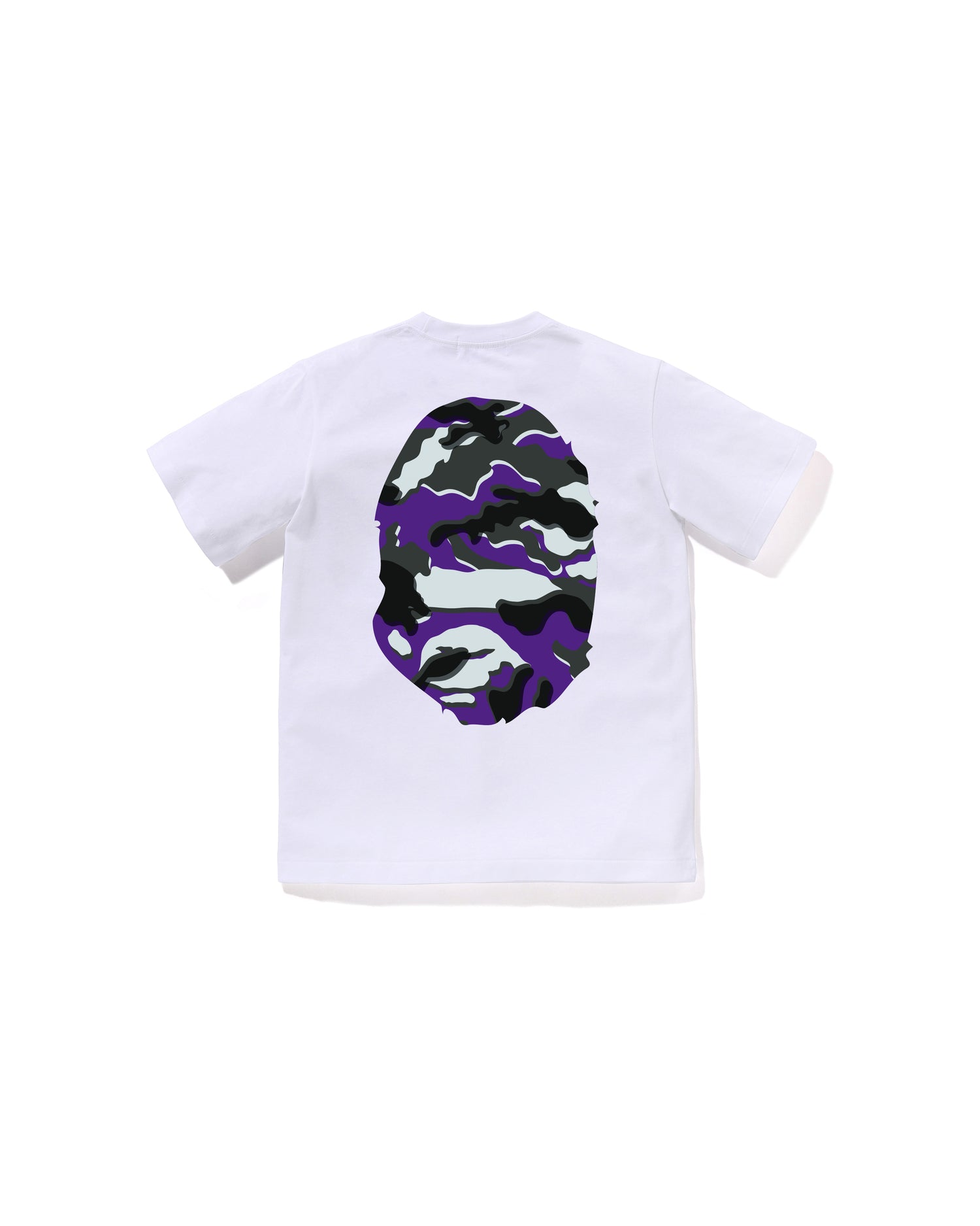 A BATHING APE® Kids Glitch Woodland Camo Big Ape Head Tee Jr