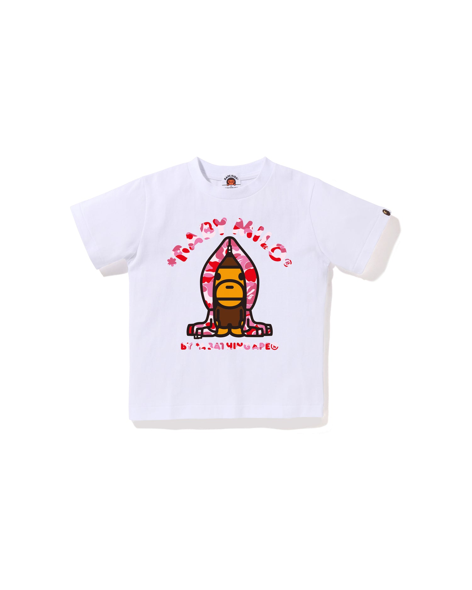 A BATHING APE キッズ Tシャツ ホワイト 0ZXTEK310202NBKX-pdp-