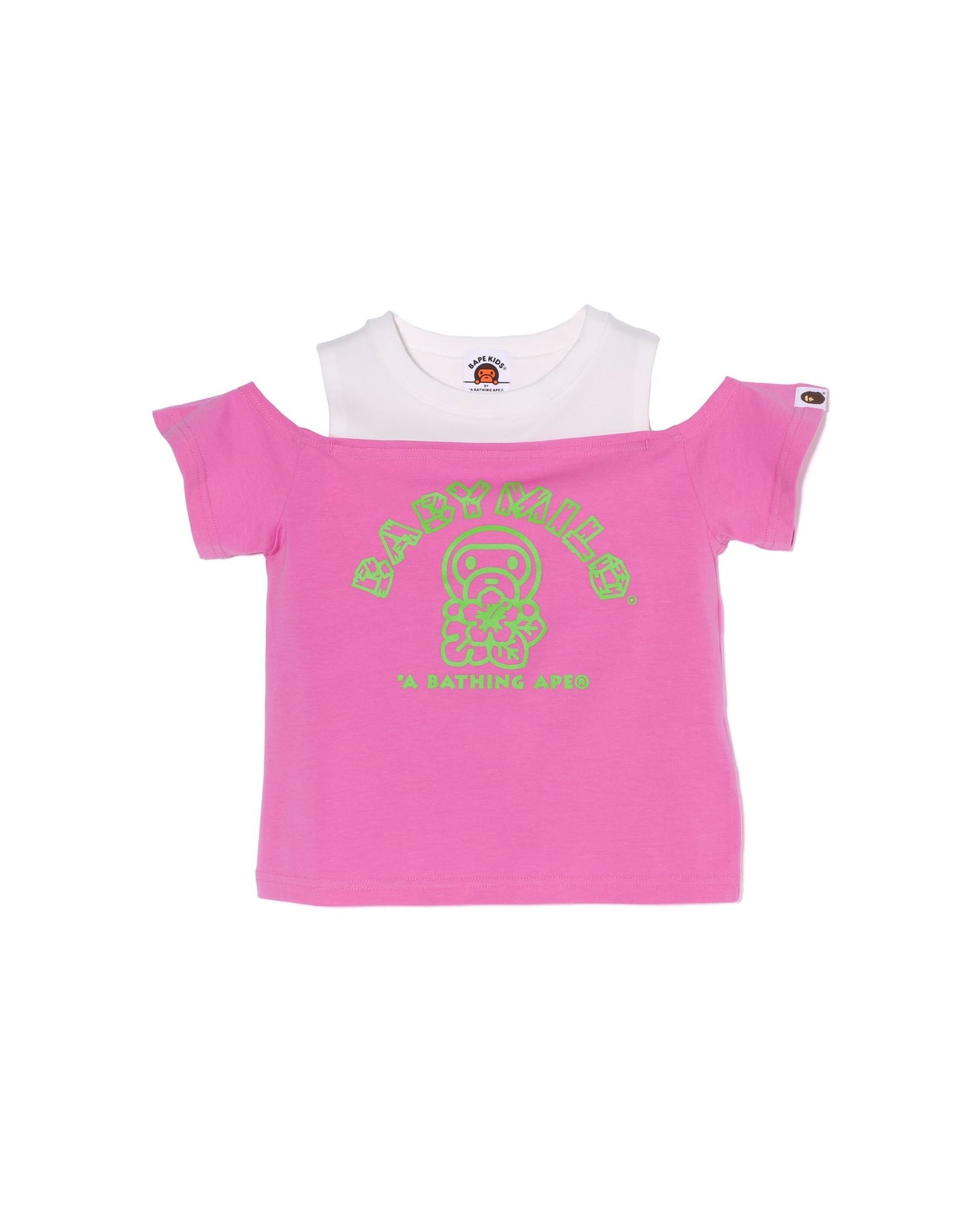 BABY MILO Tシャツ 3点セット 90cm A BATHING APE® Kids Baby Milo Tropical Layered Tee | Bape official
