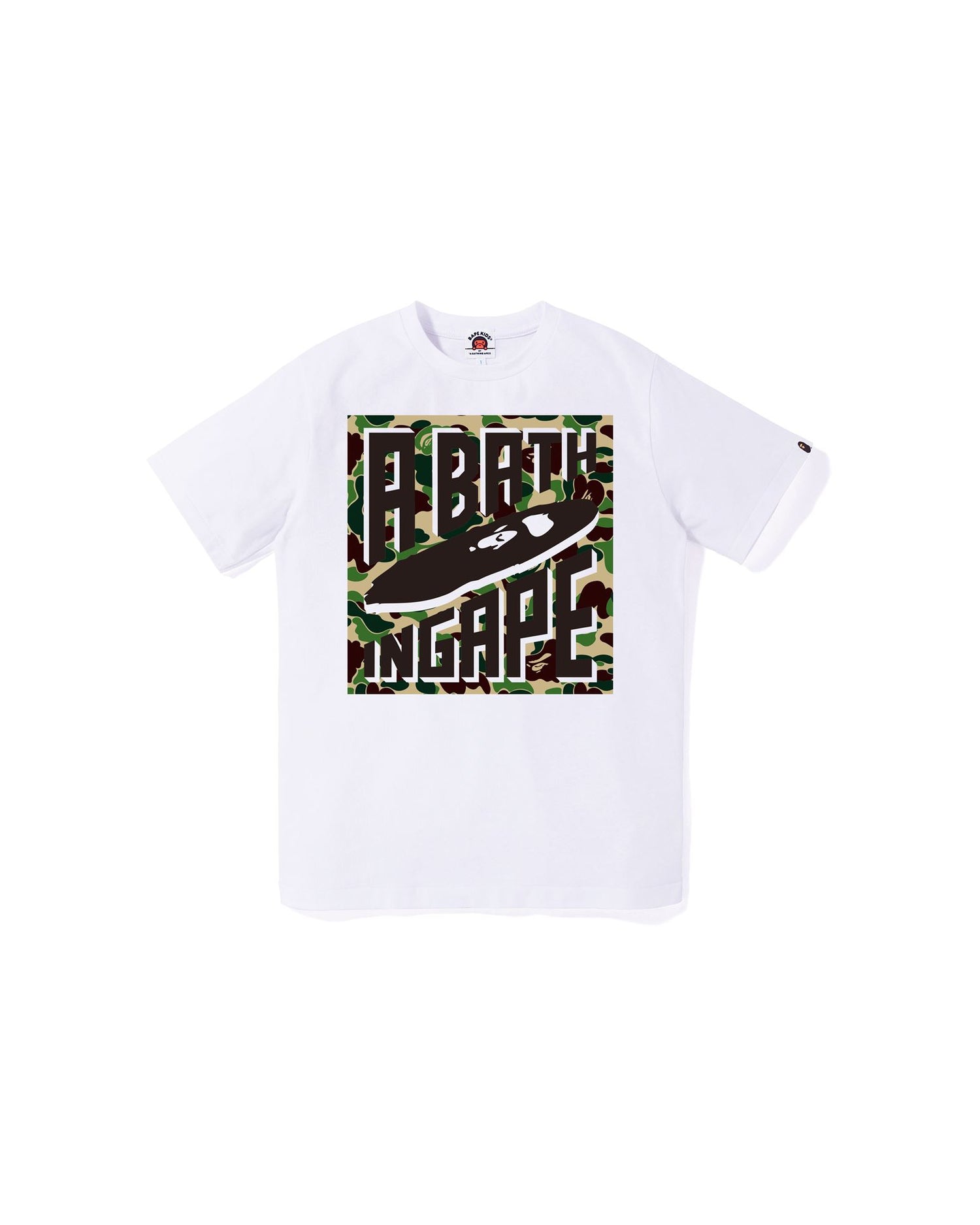 A BATHING APE カモフラージュ kids Tシャツ A BATHING APE® Kids Abc Camo Milo By Bathing Ape Tee | Bape
