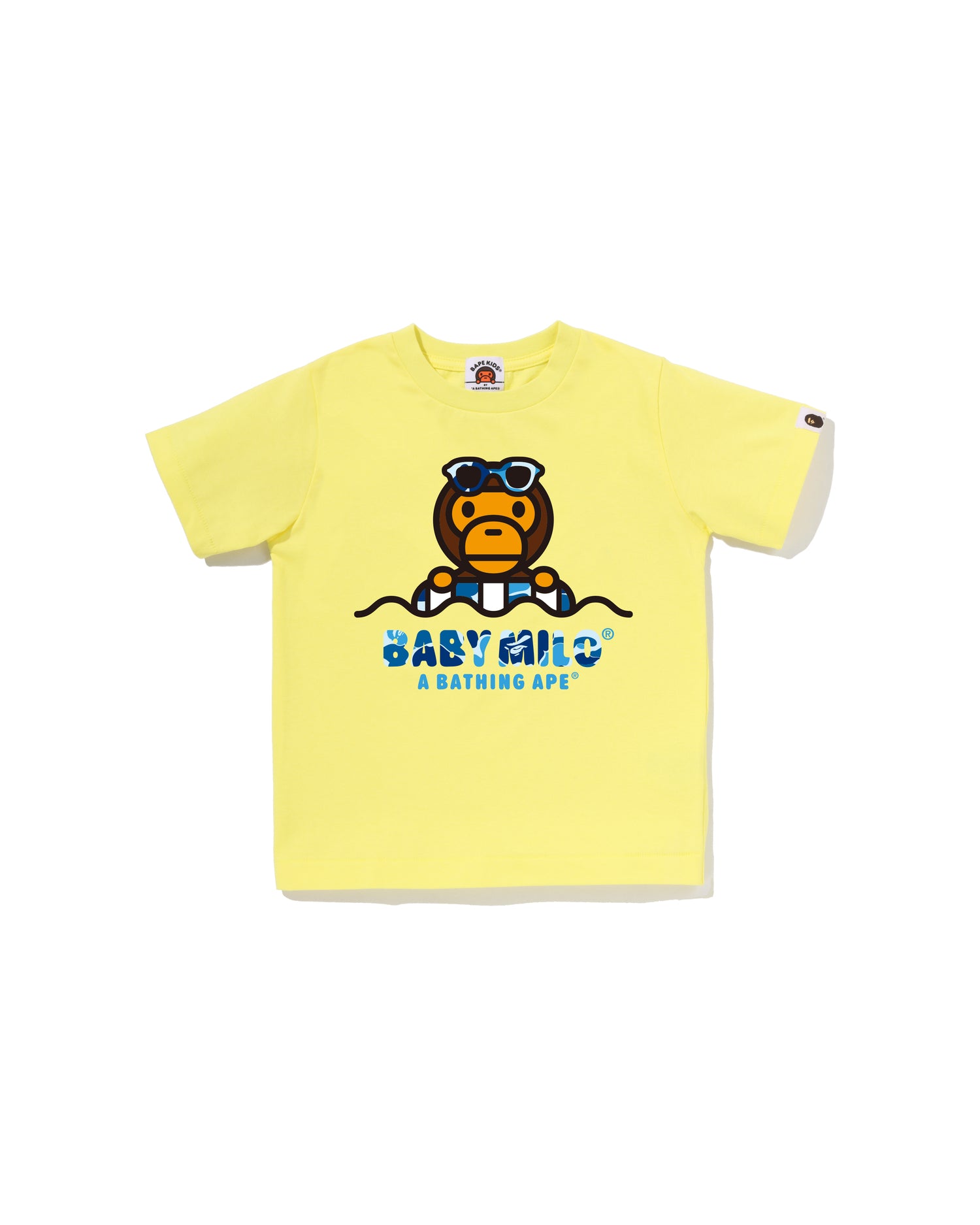 A BATHING APE® Kids Abc Camo Milo Float Summer Tee | Bape official