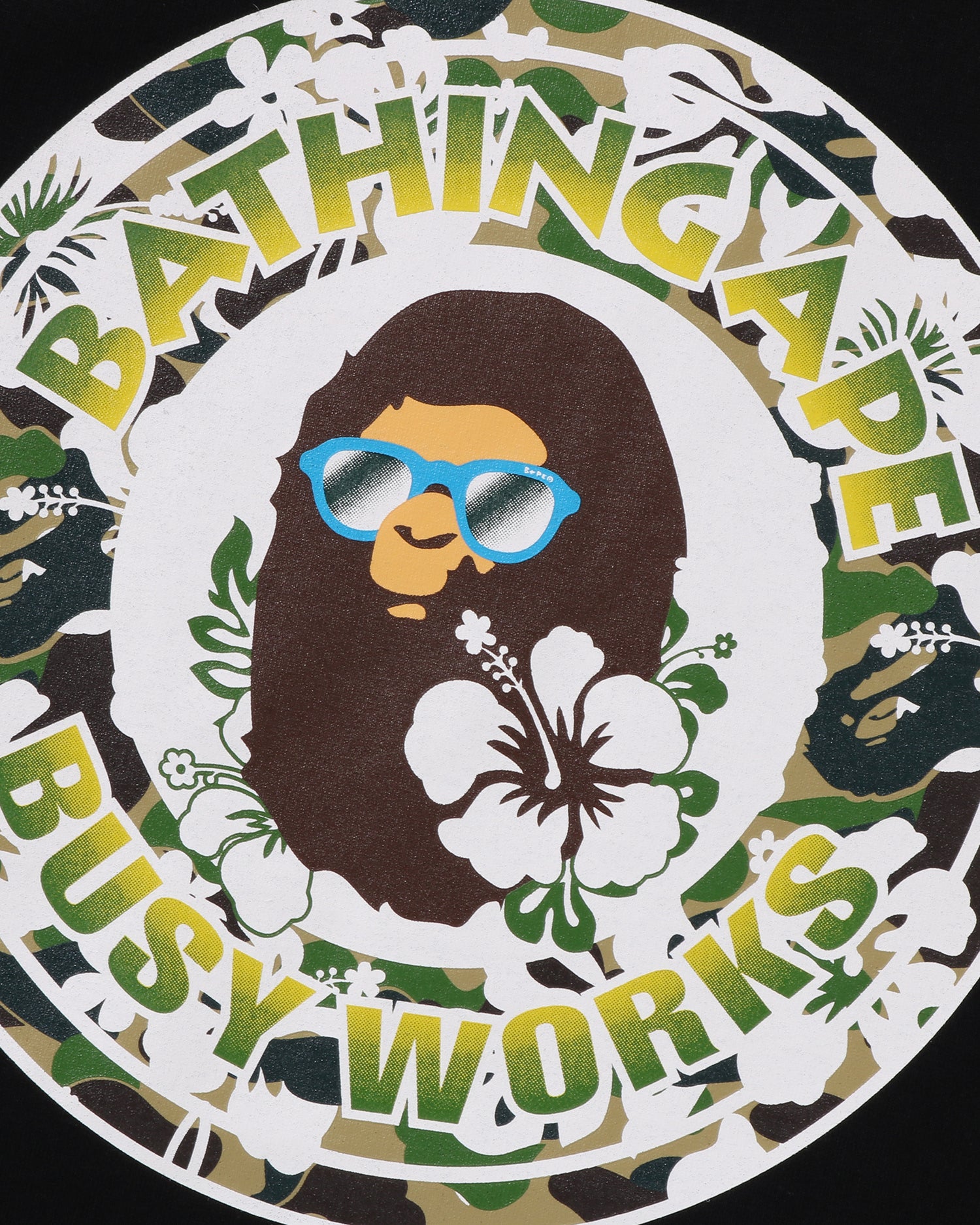 A BATHING APE® Abc Resort Camo Busy Works Tee | Bape official