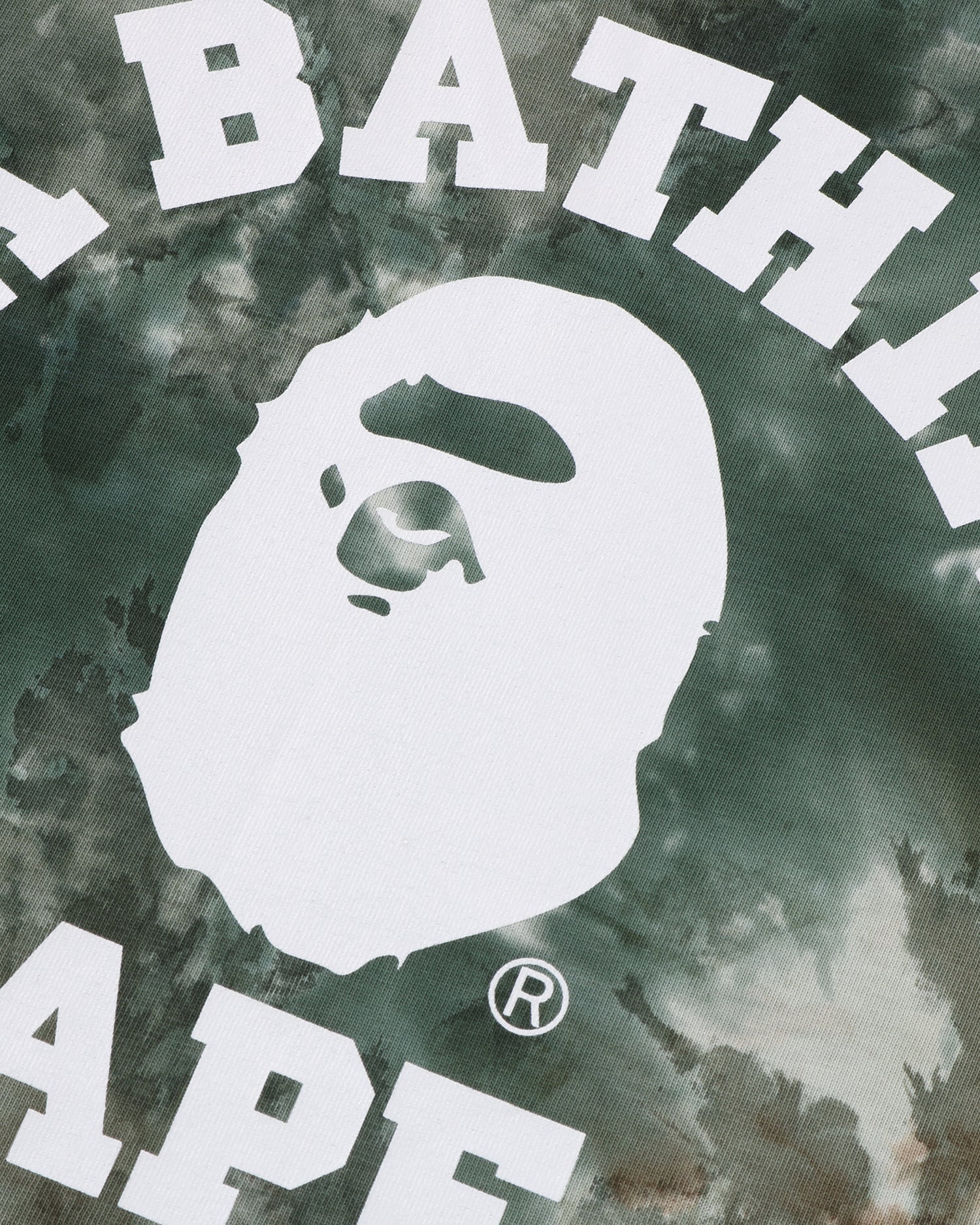 A BATHING APE® Tie Dye College Relaxed Fit Tee | Bape official