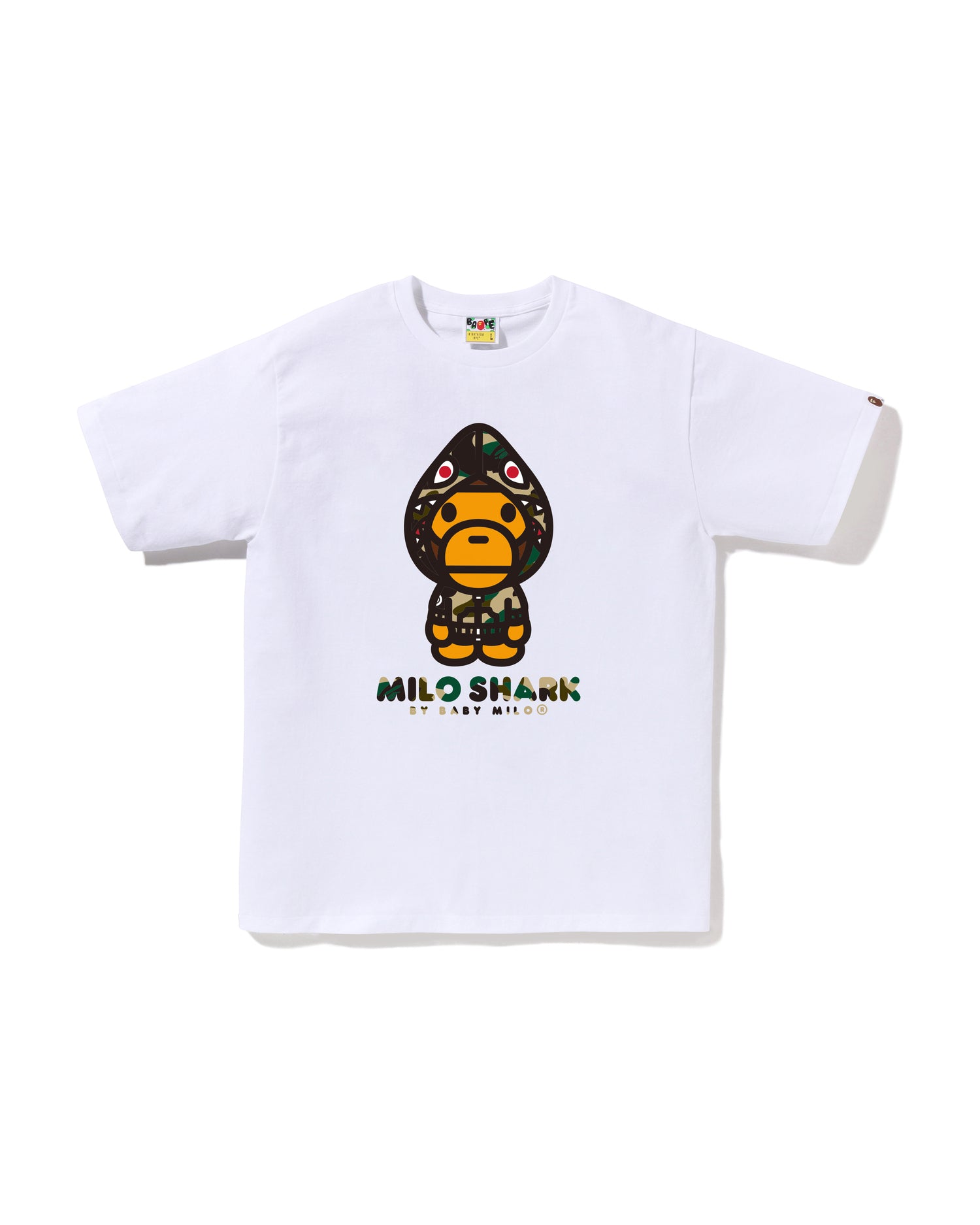 トップス A BATHING APE SOLID CAMO MILO TEE SOLID CAMO MILO ON APE HEAD TEE | bape.com