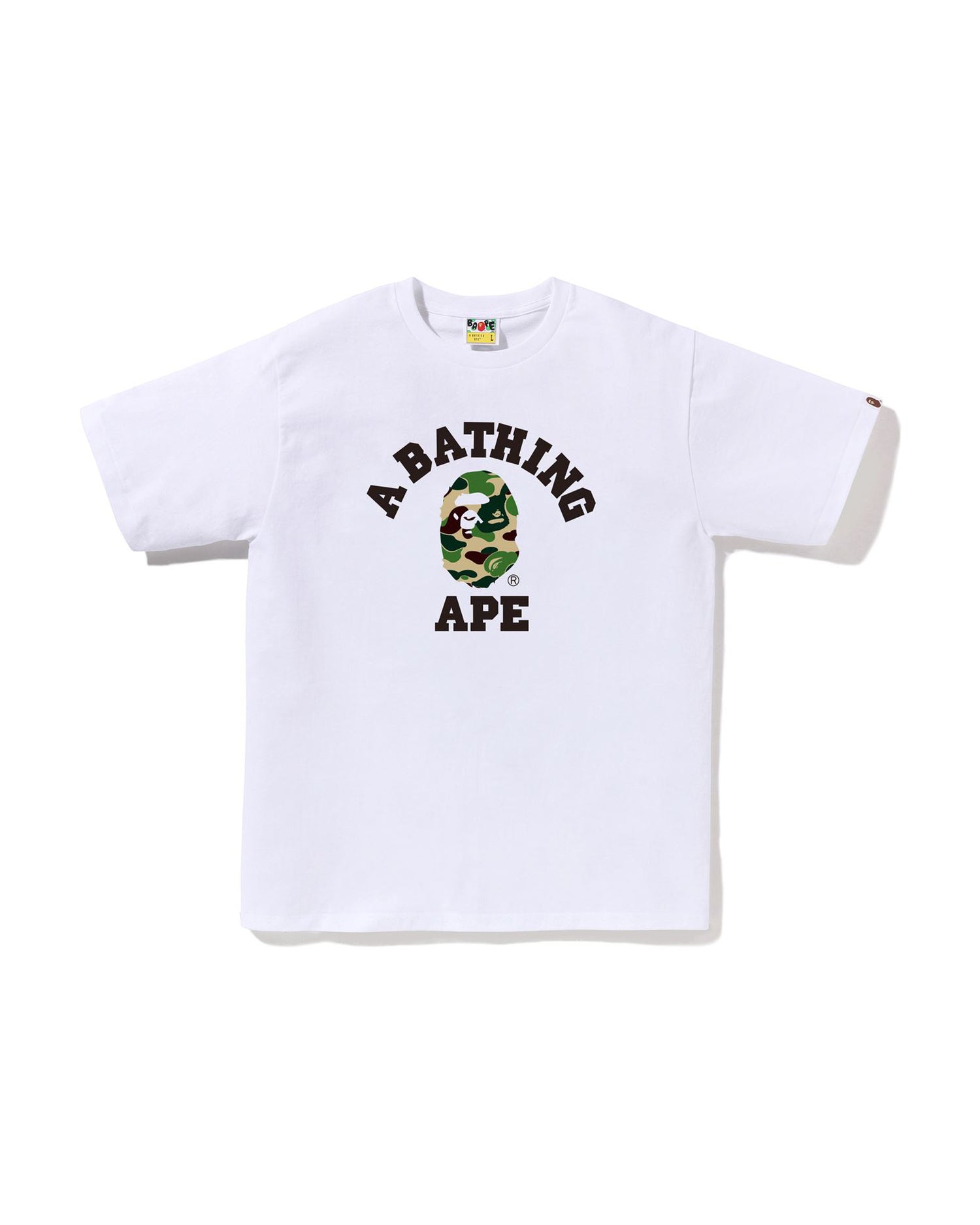 A BATHING APE® Abc Camo College Tee | Bape official website – INT