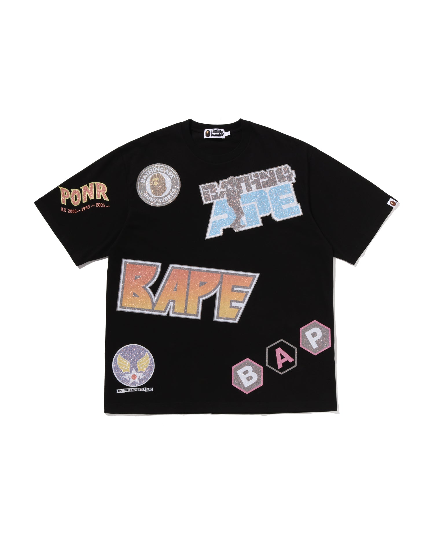 A BATHING APE® Multi Archive Motif Relaxed Fit Tee | Bape official