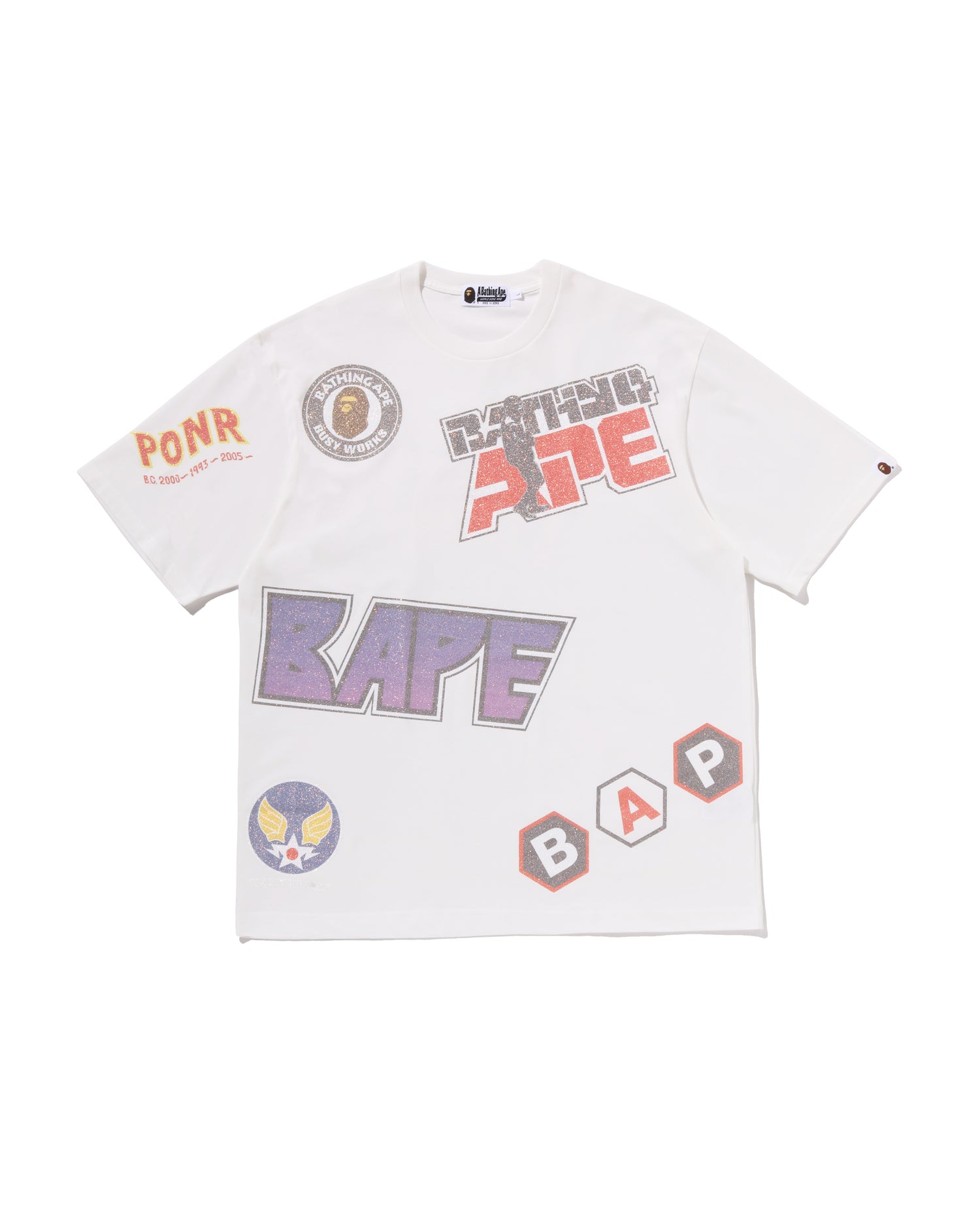 A BATHING APE® Multi Archive Motif Relaxed Fit Tee | Bape official