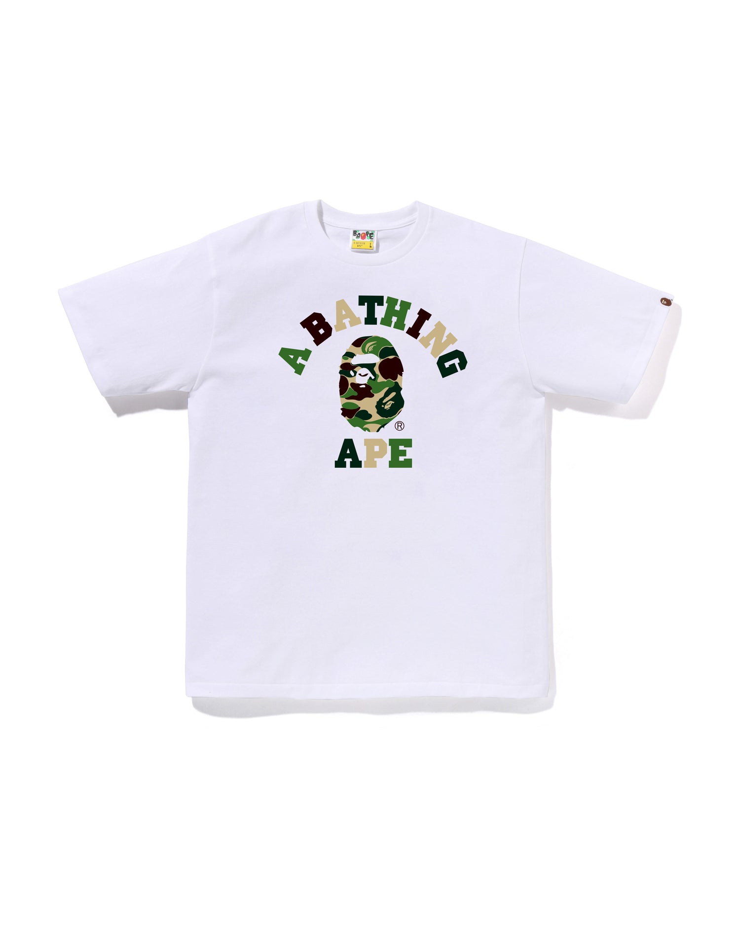 A BATHING APE® ABC Camo College Tee | Bape official website – INT
