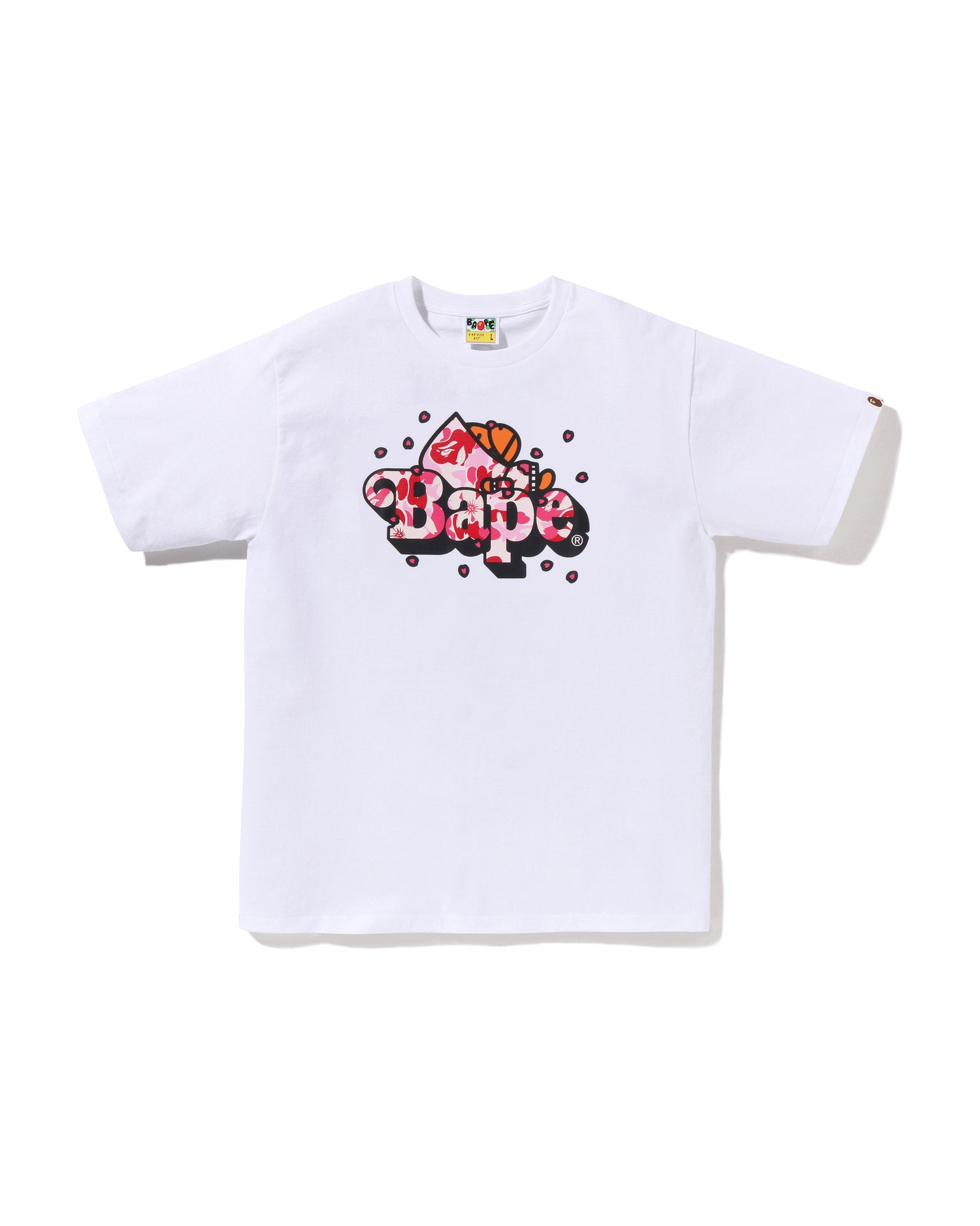 A BATHING APE® Abc Sakura Camo Milo on BAPE Tee | Bape official