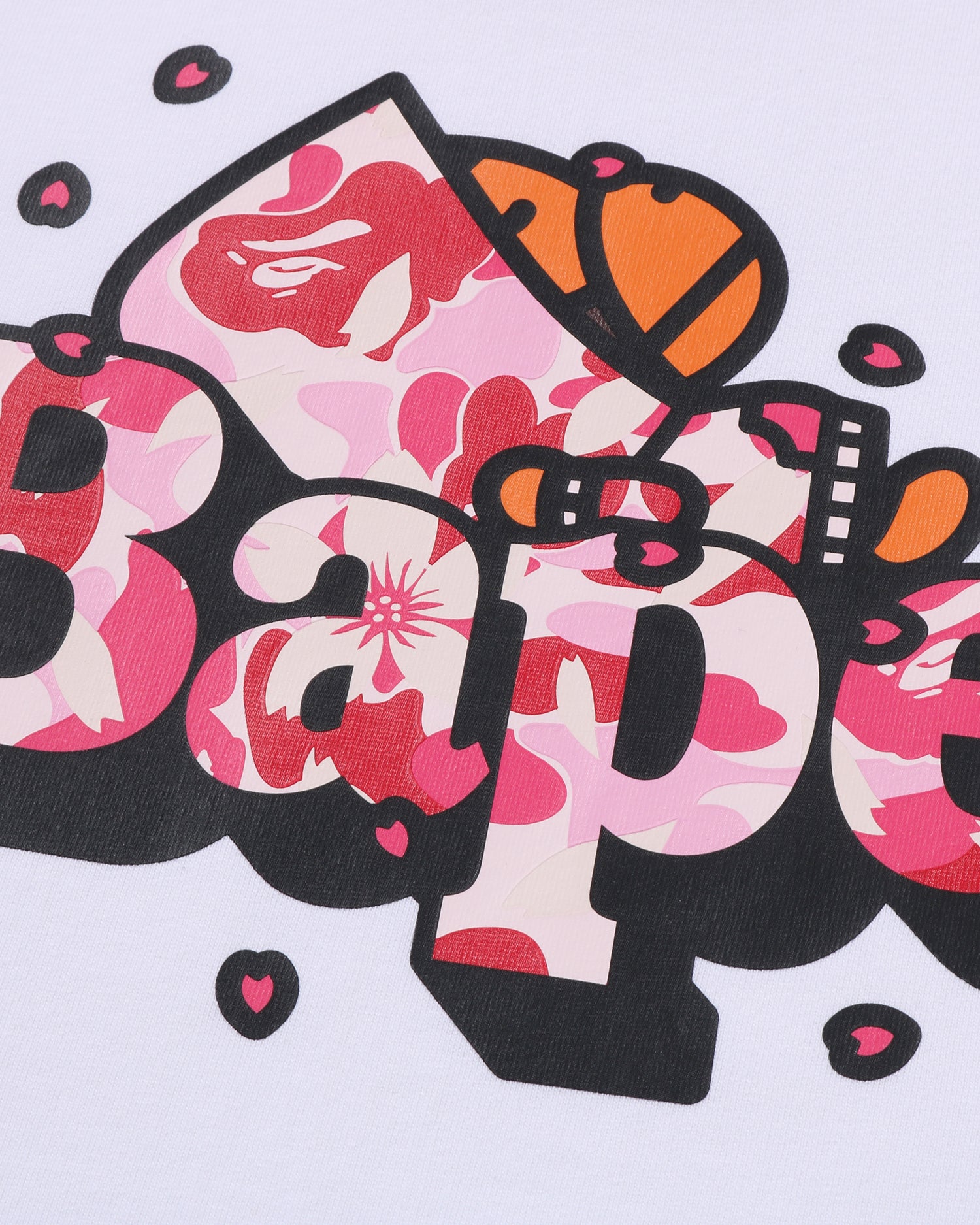 A BATHING APE® Abc Sakura Camo Milo on BAPE Tee | Bape official