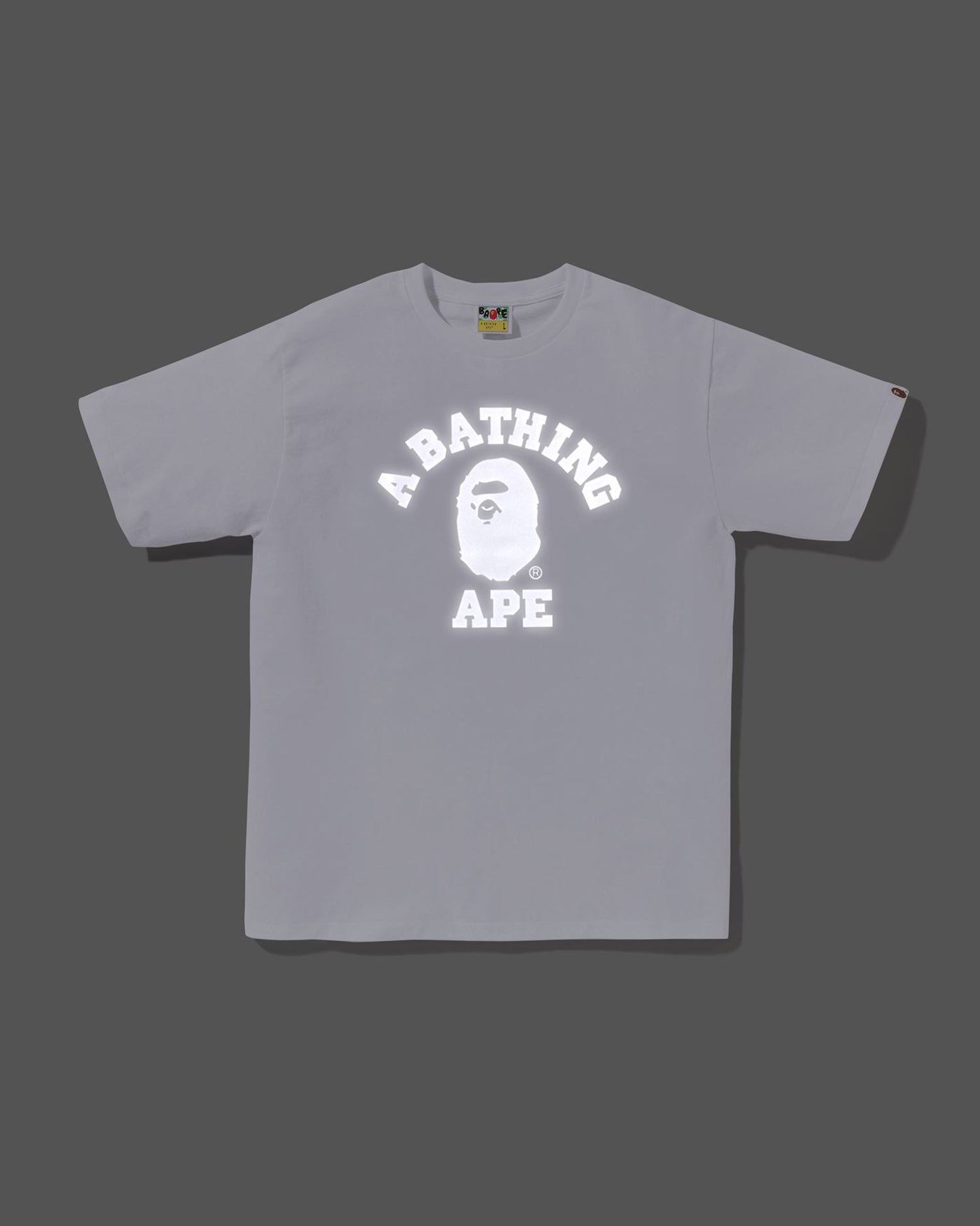 A BATHING APE® Reflective on College Tee | Bape official website