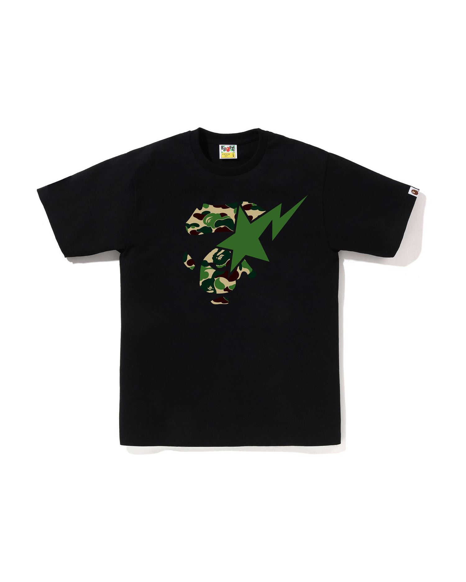 A BATHING APE® Abc Camo Ape Face STA Tee | Bape official website
