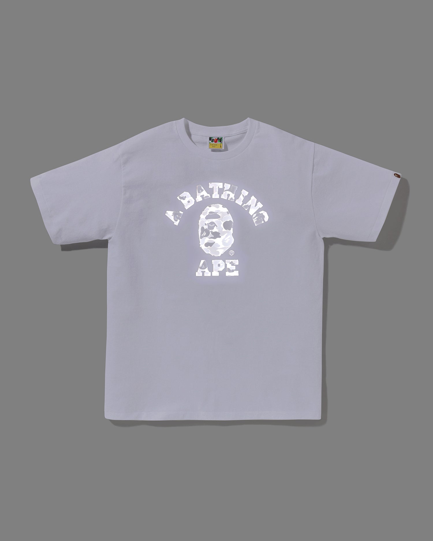 A BATHING APE® Abc Camo Reflective on College Tee | Bape official