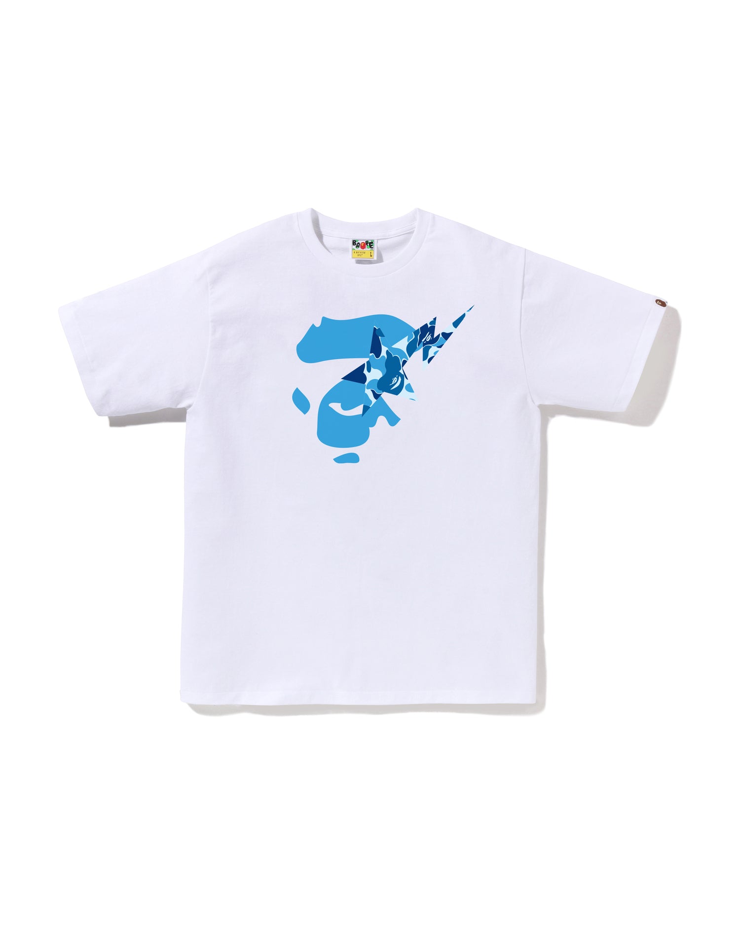 A BATHING APE® Abc Camo Ape Face STA Tee | Bape official