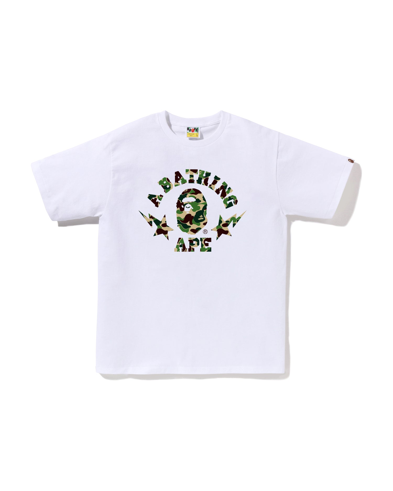 トップス Bape Abc Camo College Tee Pink S A BATHING APE® Kids Abc Camo College Tee | Bape official