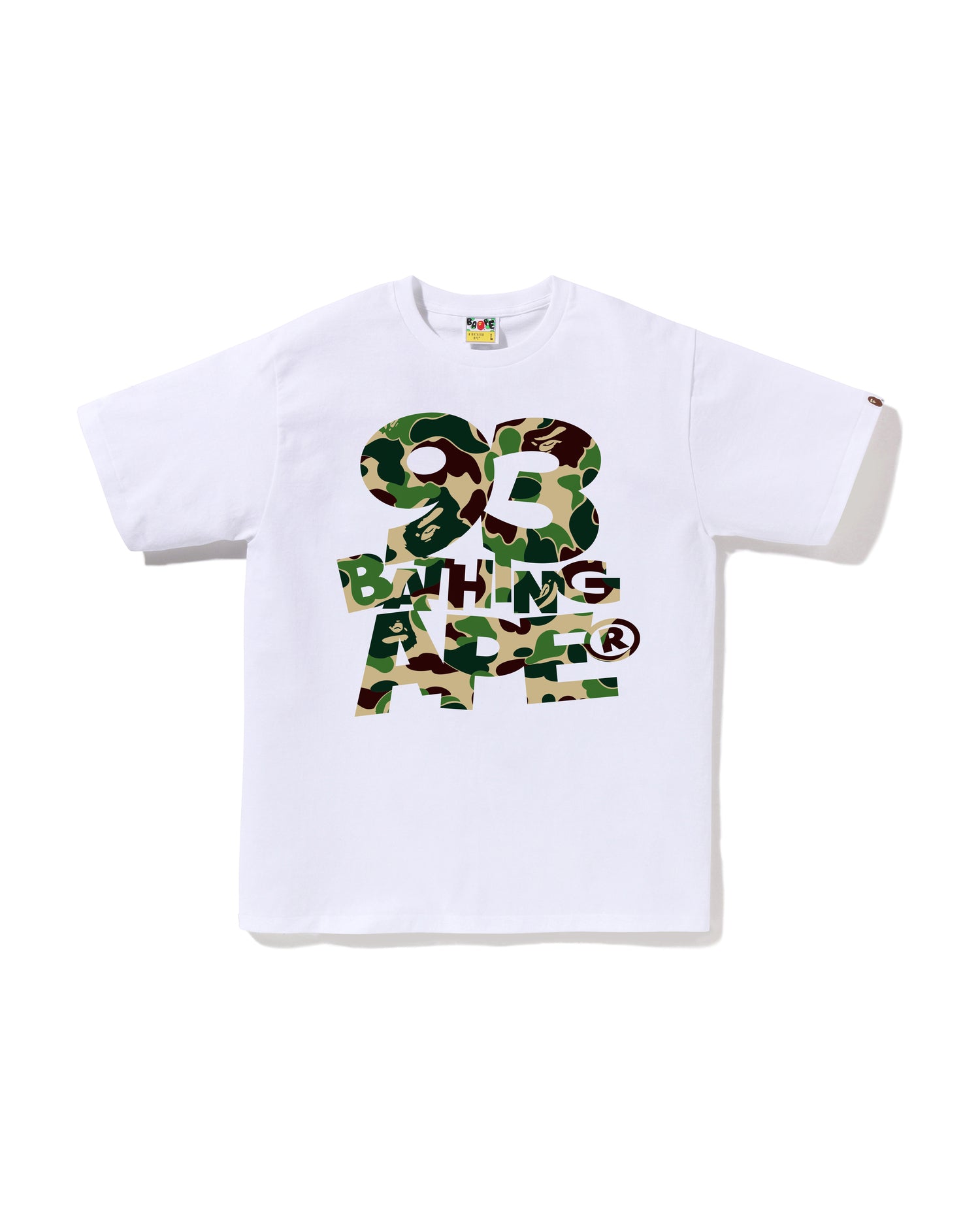 BAPE カモ柄　ゲームシャツ　a bathing ape A BATHING APE® Abc Camo 93 Bathing Ape Tee | Bape official