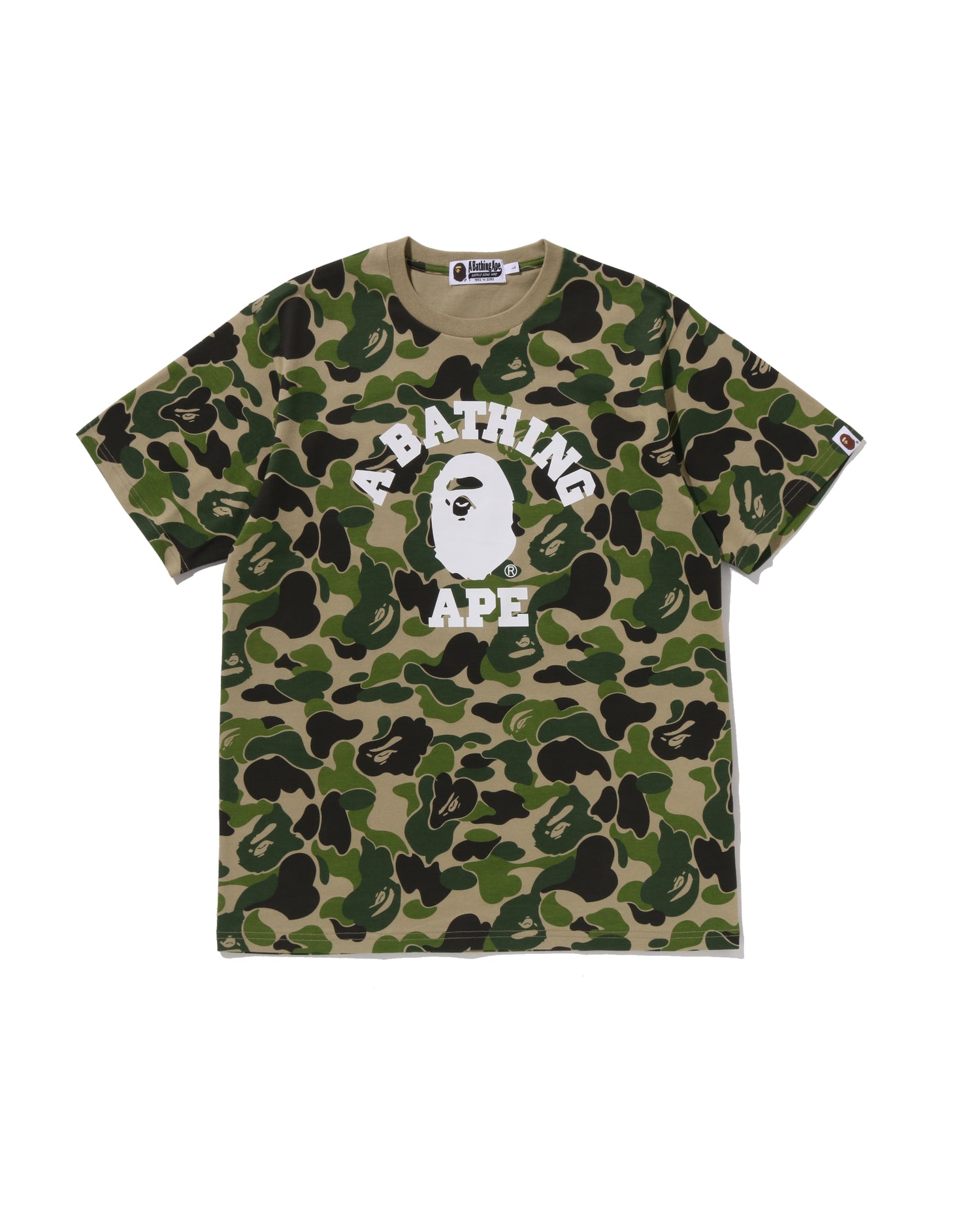 A BATHING APE® Abc Camo College Tee | Bape official website – INT