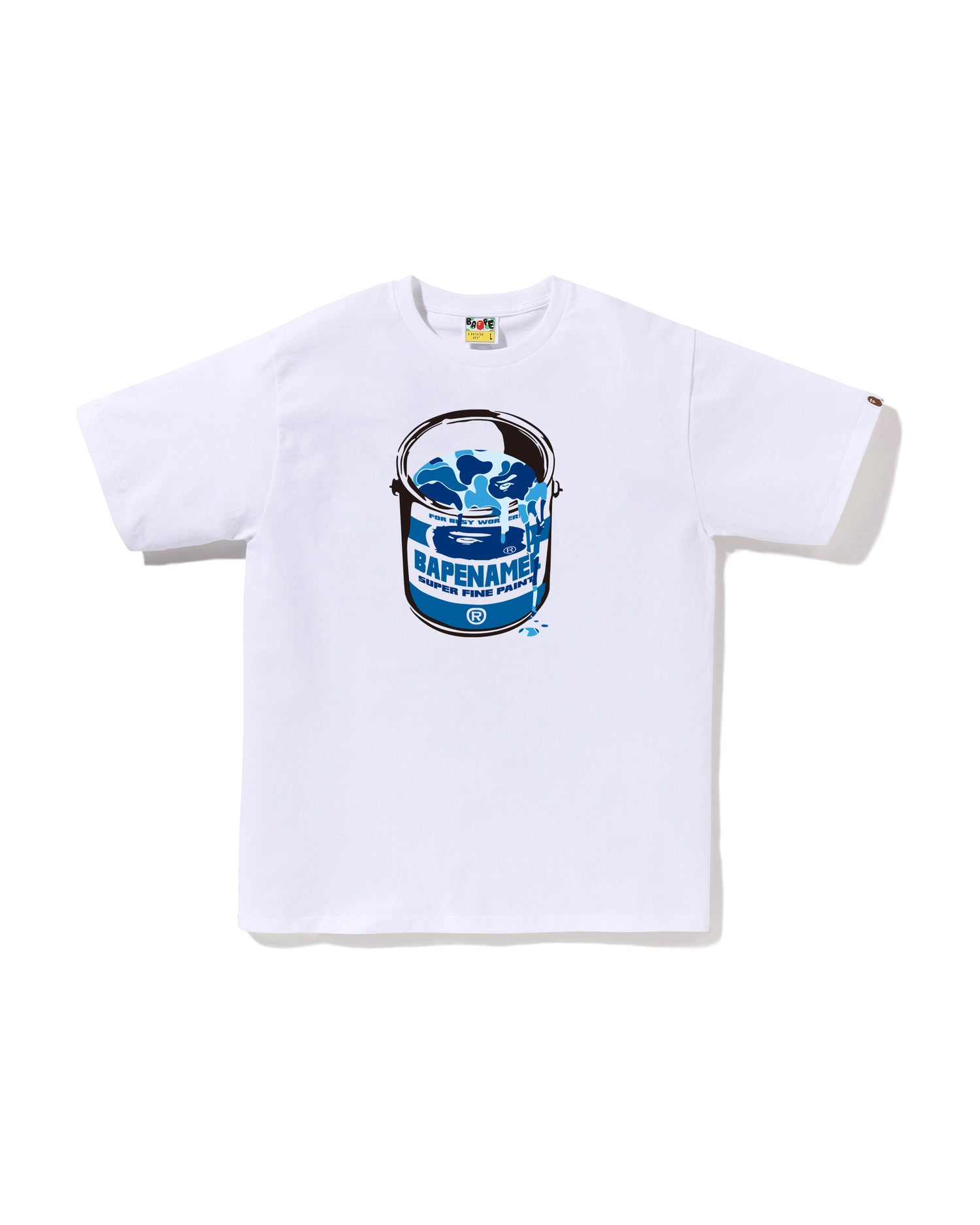 A BATHING APE® Abc Camo Paint Can Tee | Bape official website