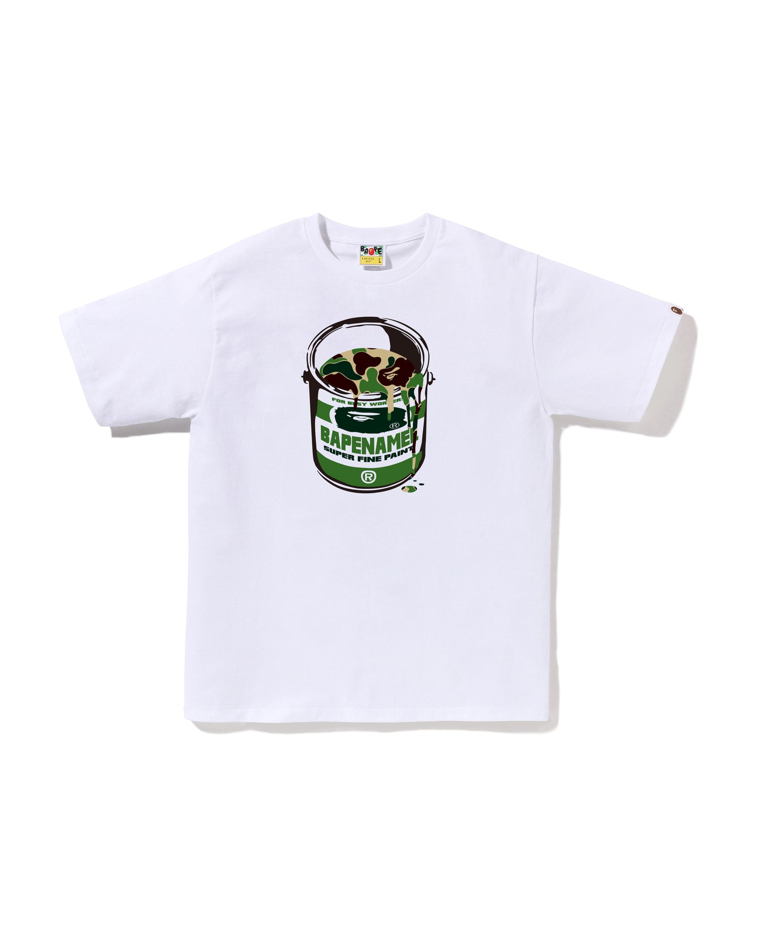 A BATHING APE® Abc Camo Paint Can Tee | Bape official website