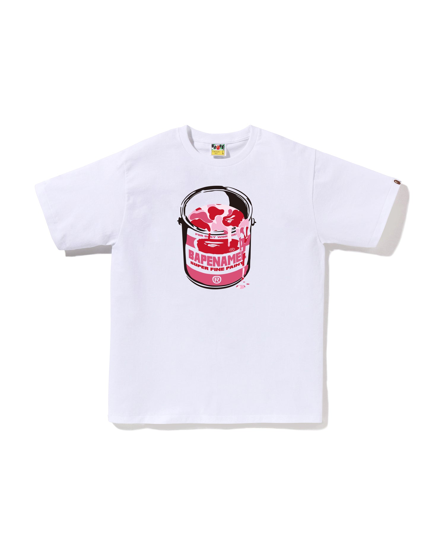 A BATHING APE® Abc Camo Paint Can Tee | Bape official website