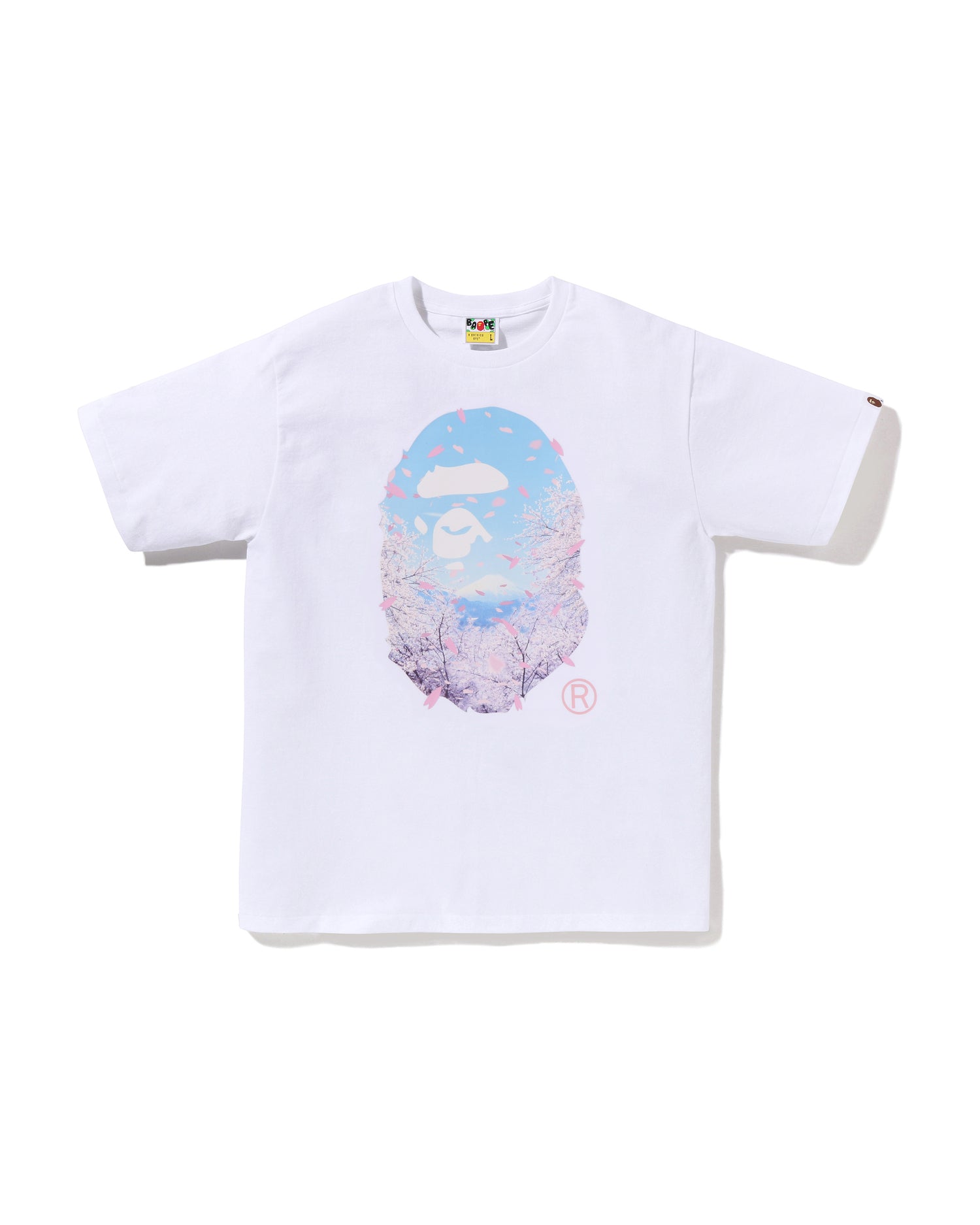 A BATHING APE® Sakura Photo Ape Head Tee | Bape official website