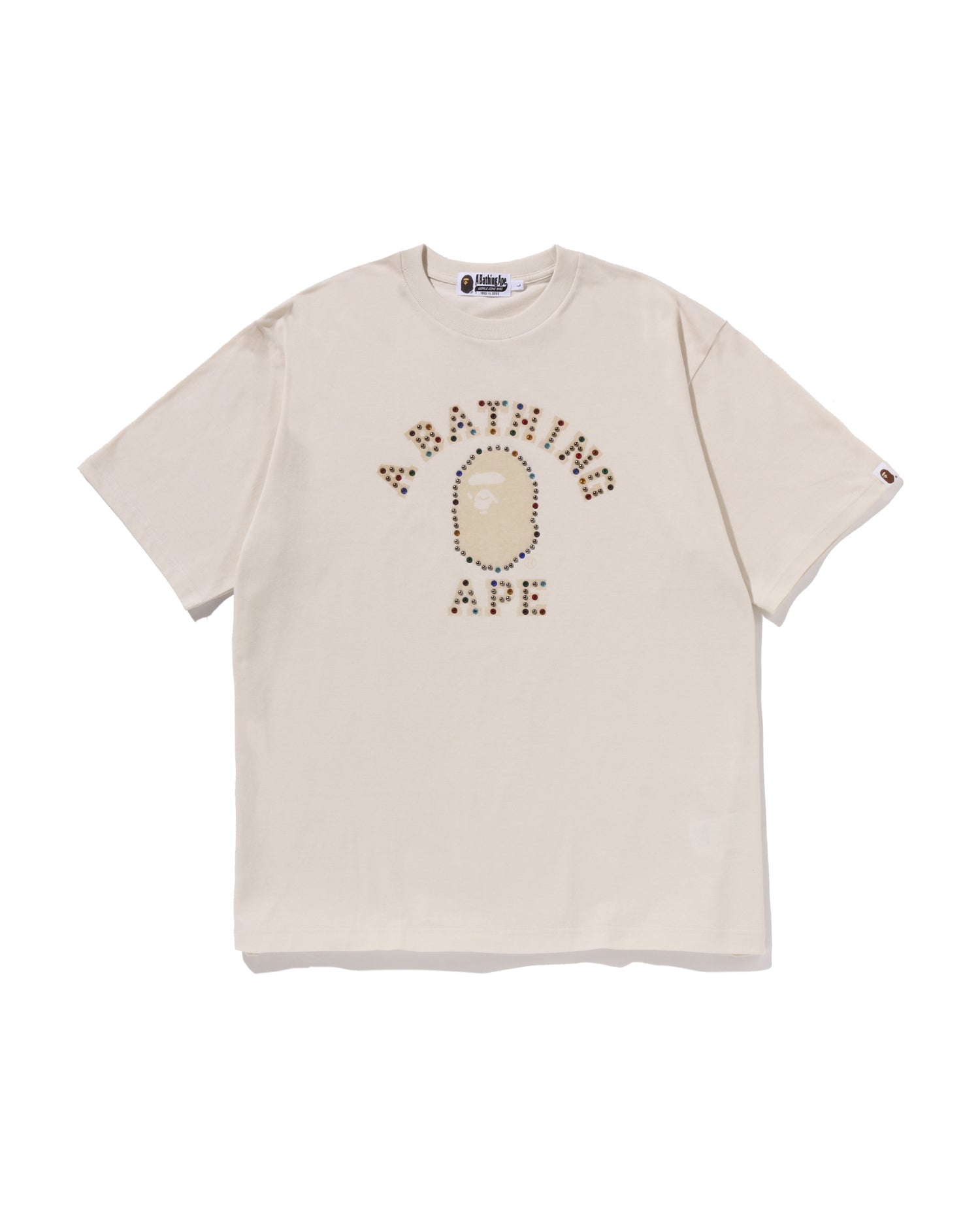 初期タグ A BATHING APE パッチワークスウェット　size L 入手困難】A BATHING APE アベイシングエイプ スウェット L