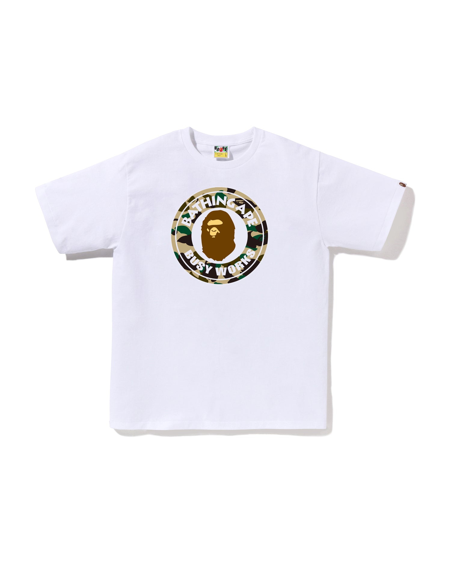 A BATHING APE® 1st Camo Busy Works Tee | Bape official website