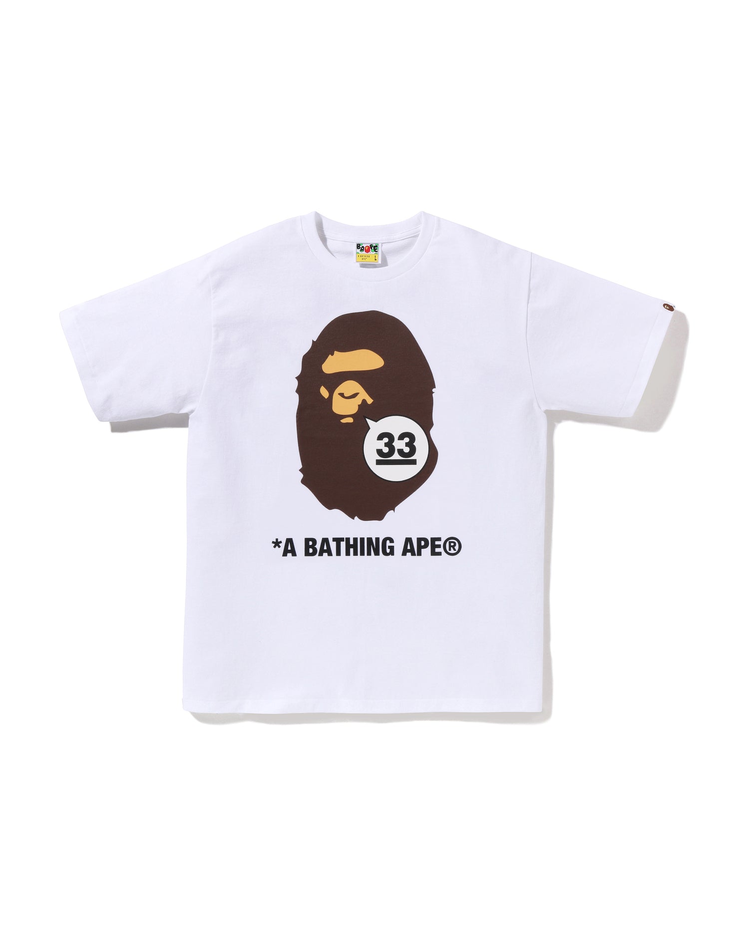 A BATHING APE エイプ Tシャツ A BATHING APE® A Bathing Ape 33rd Anniv. Ape Head Tee | Bape