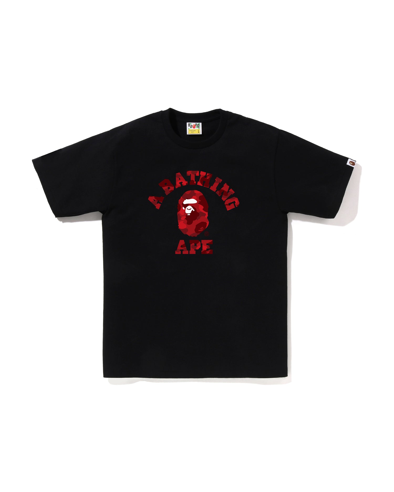 特大セール‼️ APE BAPE 黒 Tシャツ COLLEGE TEE エイプ A BATHING APE® Color Camo College Tee | Bape official