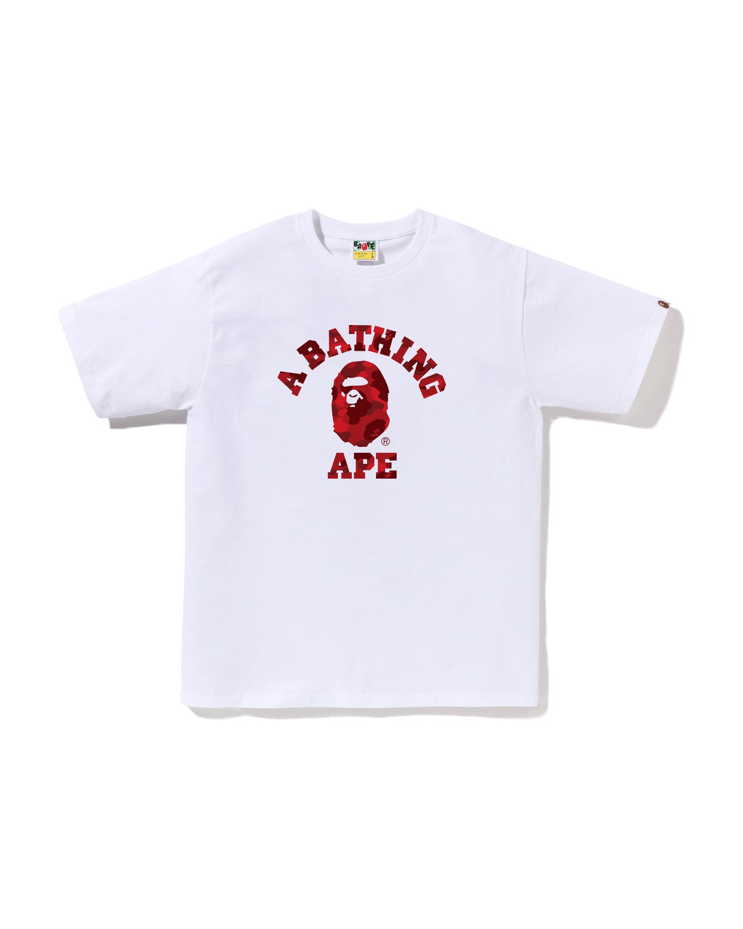 A BATHING APE® Color Camo College Tee | Bape official