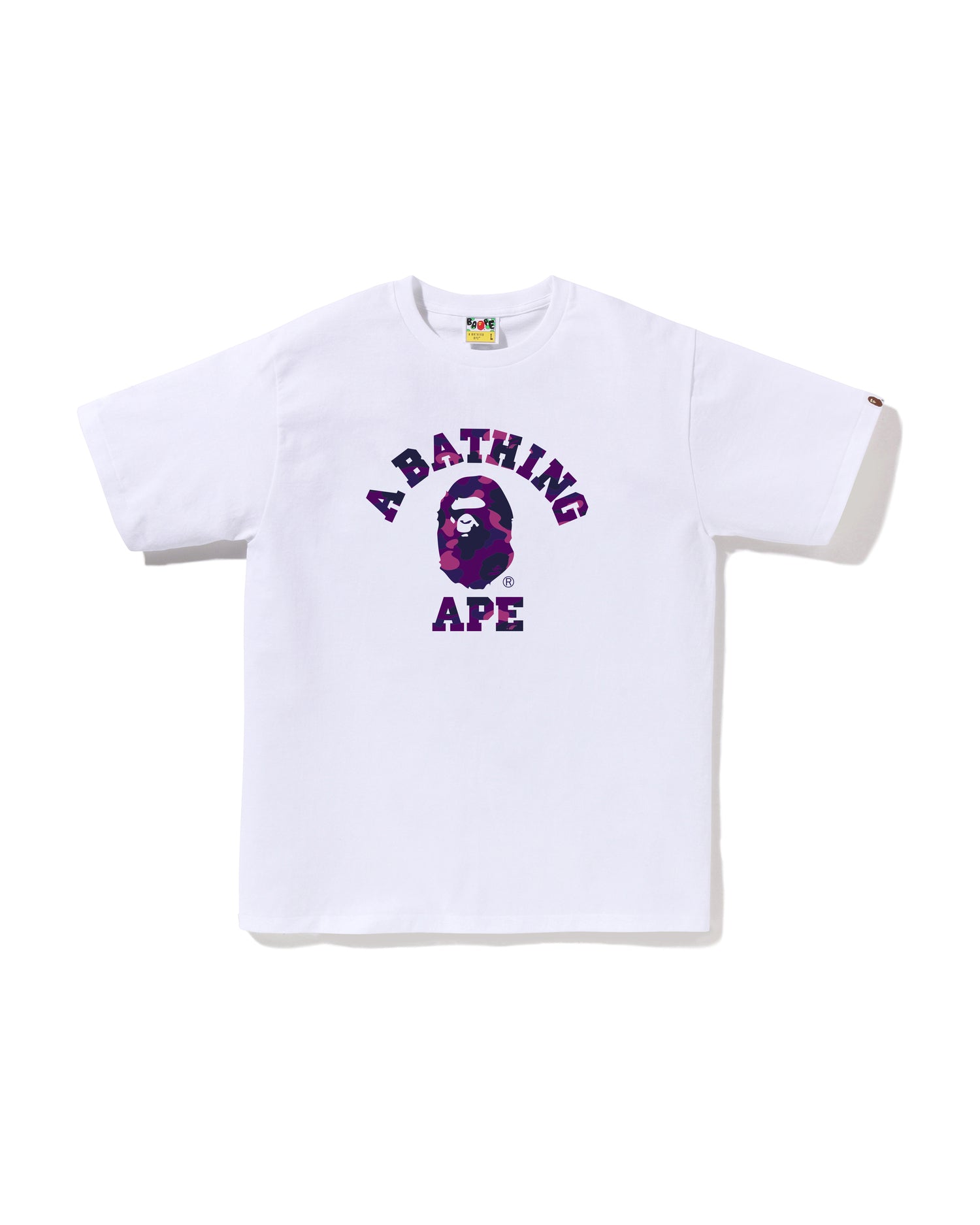 国内配送★A BATHING APE★COLOR CAMO COLLEGE TEE 人気6色 A BATHING APE® Color Camo College Tee | Bape official