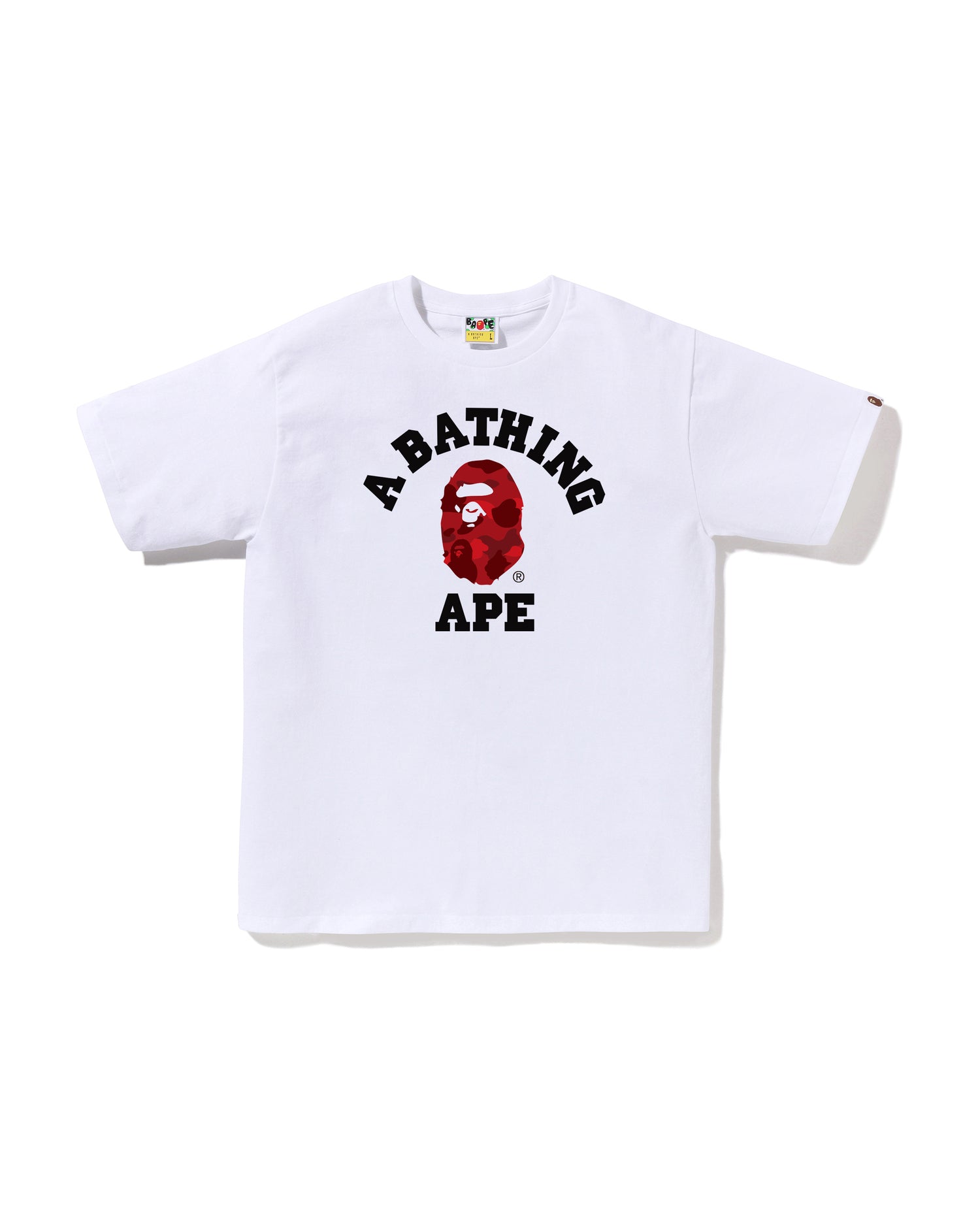 A BATHING APE® Color Camo College Tee | Bape official website
