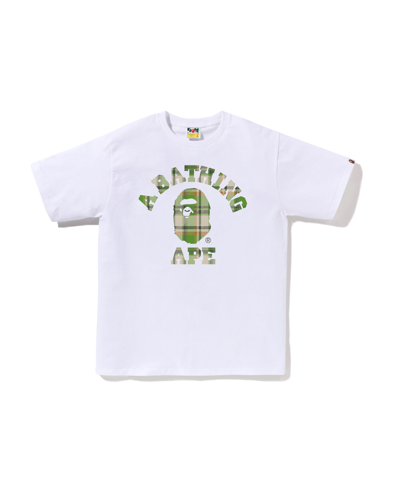 bape check bapesta tee