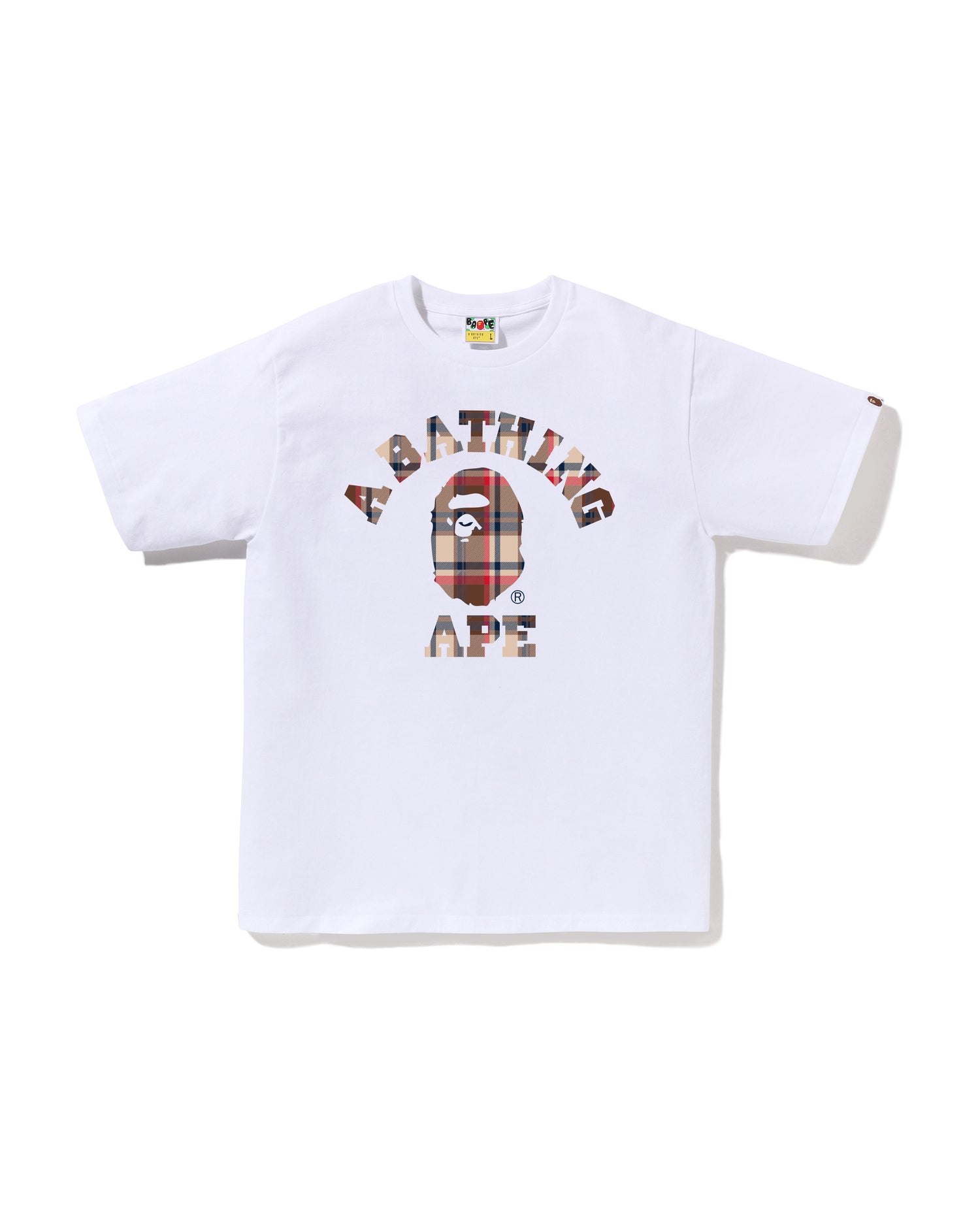 A BATHING APE® BAPE Check College Tee | Bape official website