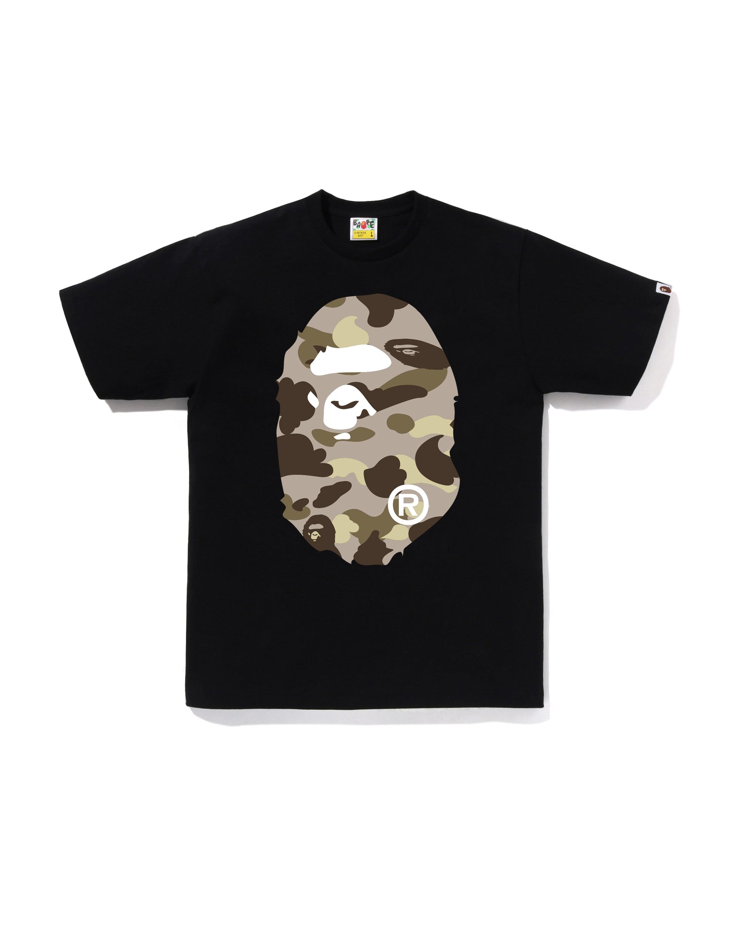 トップス A BATHING APE CAMO BIG APE HEAD TEE XL A BATHING APE® Color Camo Big Ape Head Tee | Bape official website