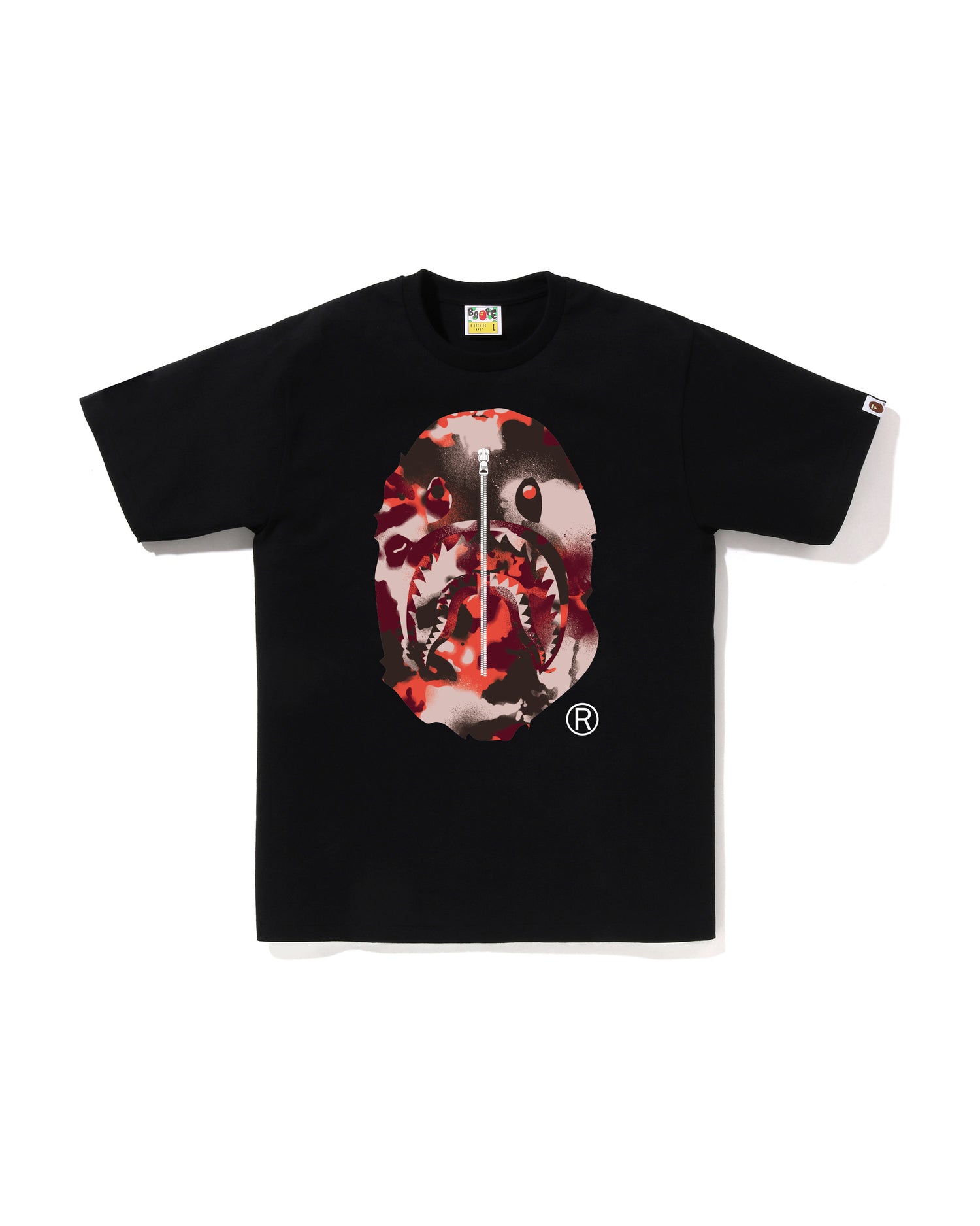 A BATHING APE® Map Camo Ape Head Shark Tee | Bape official