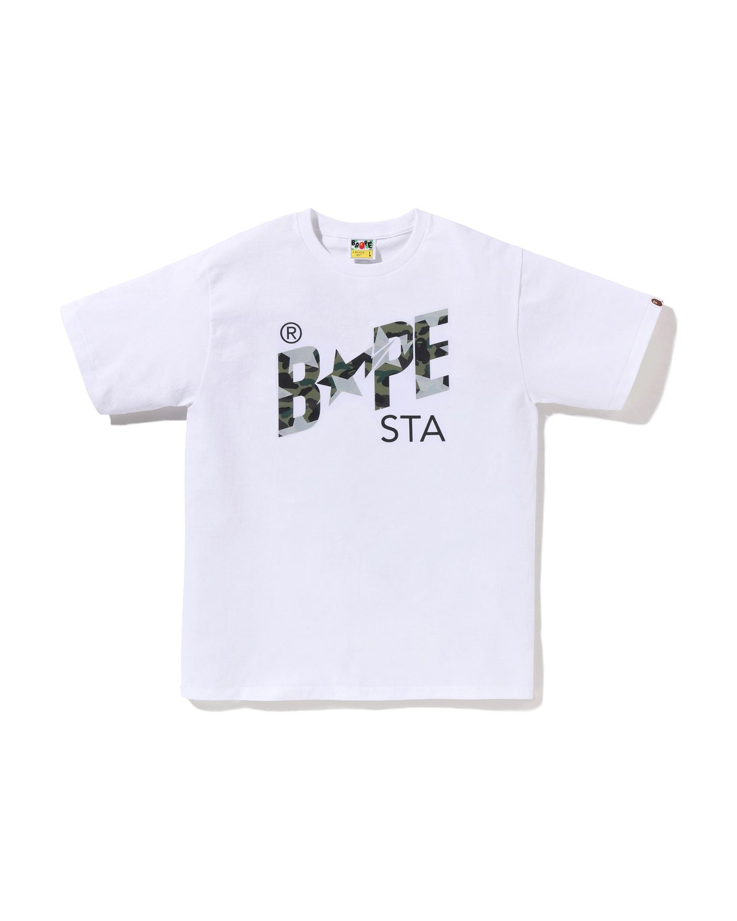 A BATHING APE® STA Over Print 1st Camo BAPE STA Tee | Bape