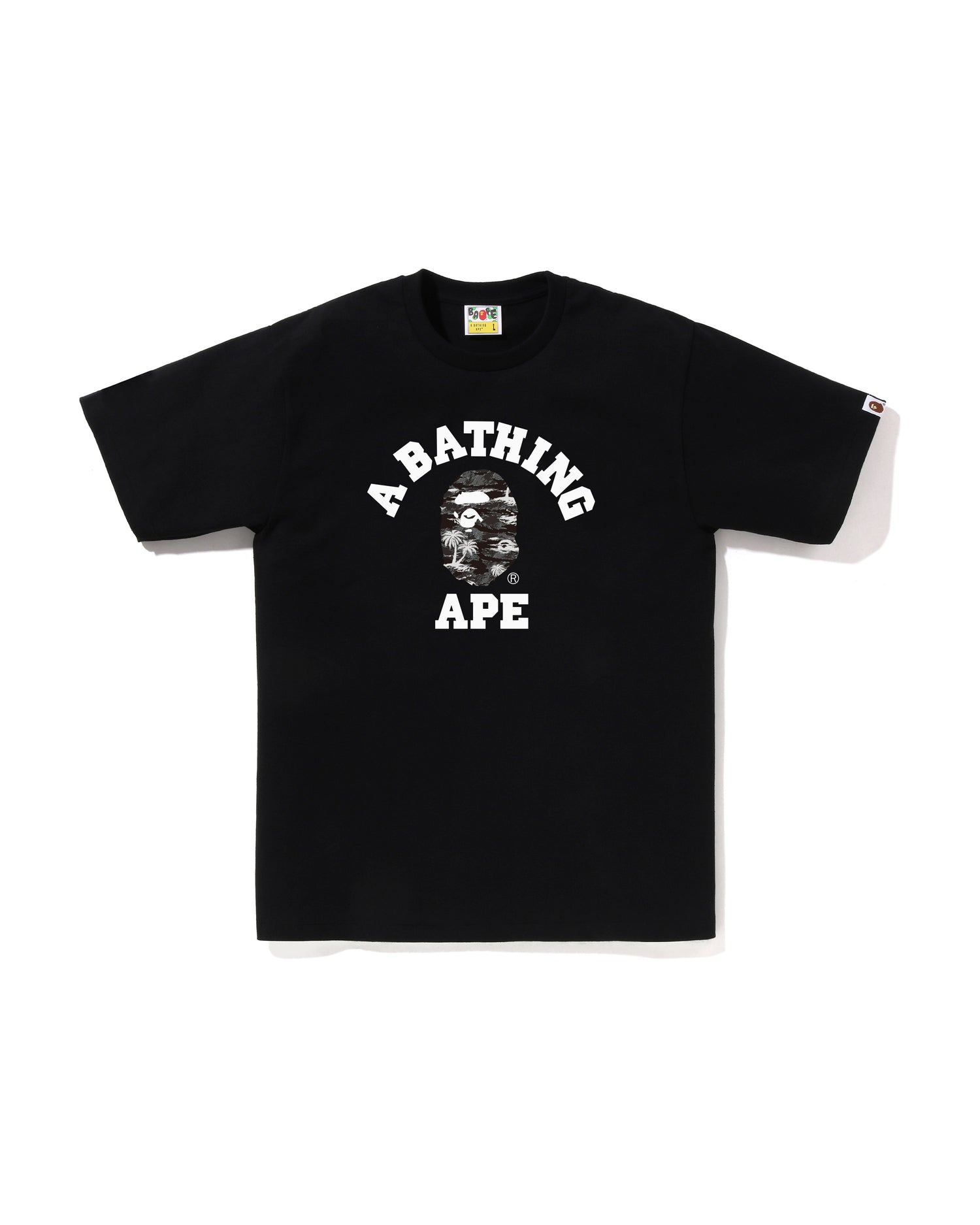 A BATHING APE® Palm Tree Camo College Tee | Bape official