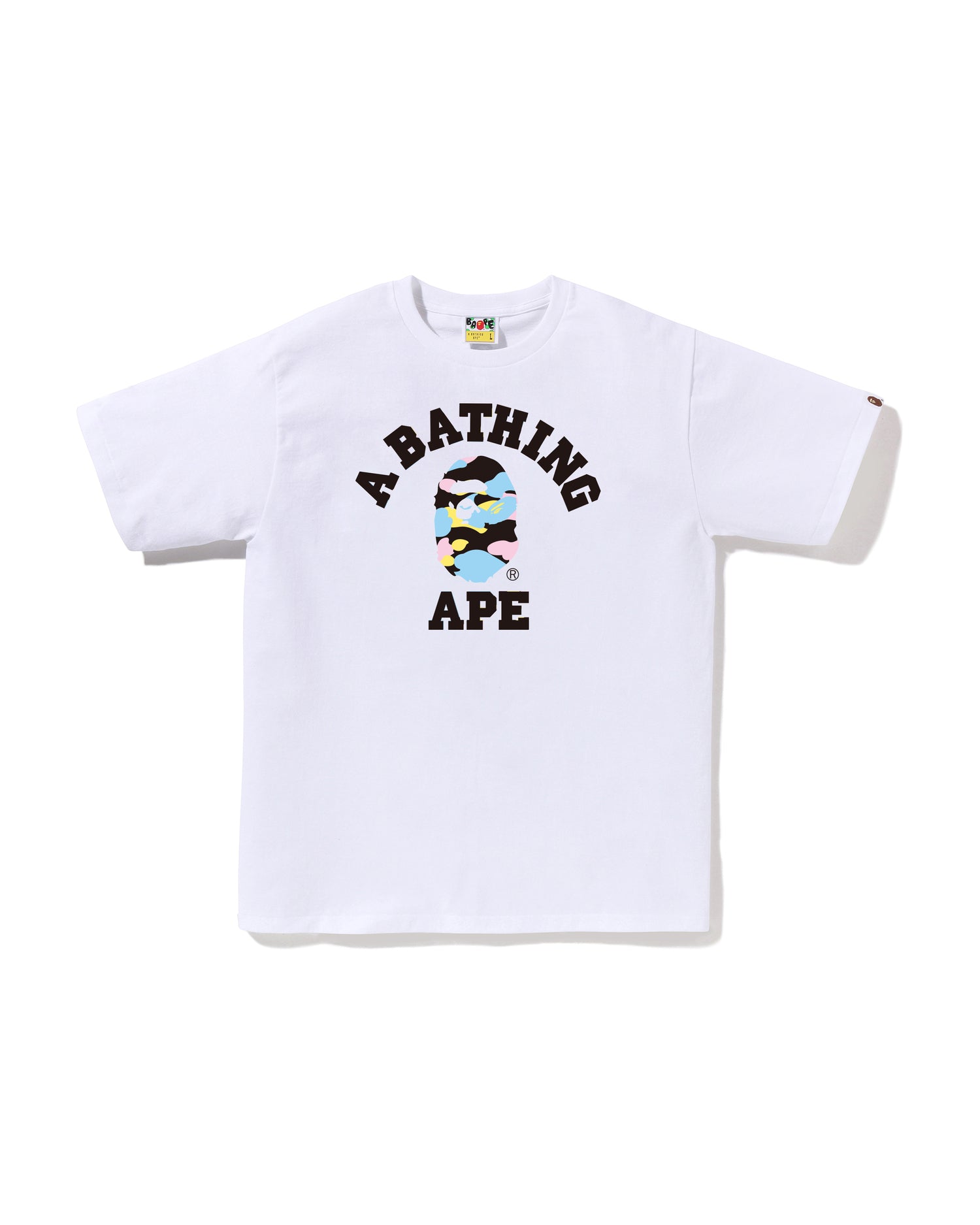 A BATHING APE® New Multi Camo College Tee | Bape official website