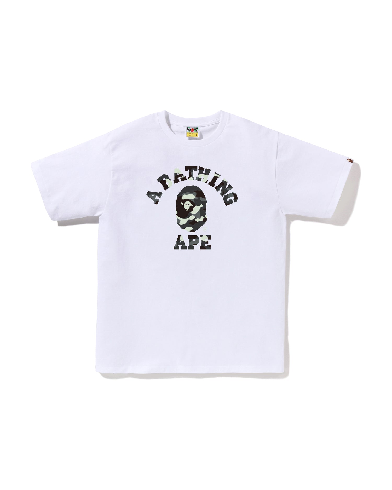 トップス A BATHING APE CITY CAMO COLLEGE LS TEE L A BATHING APE® Abc Camo College Ls Tee | Bape official