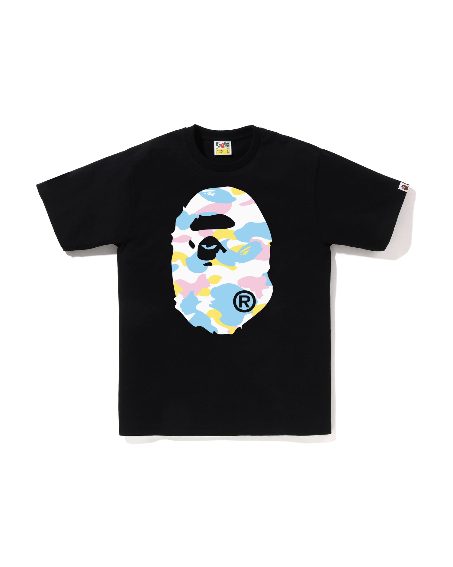A BATHING APE® New Multi Camo Big Ape Head Tee | Bape official