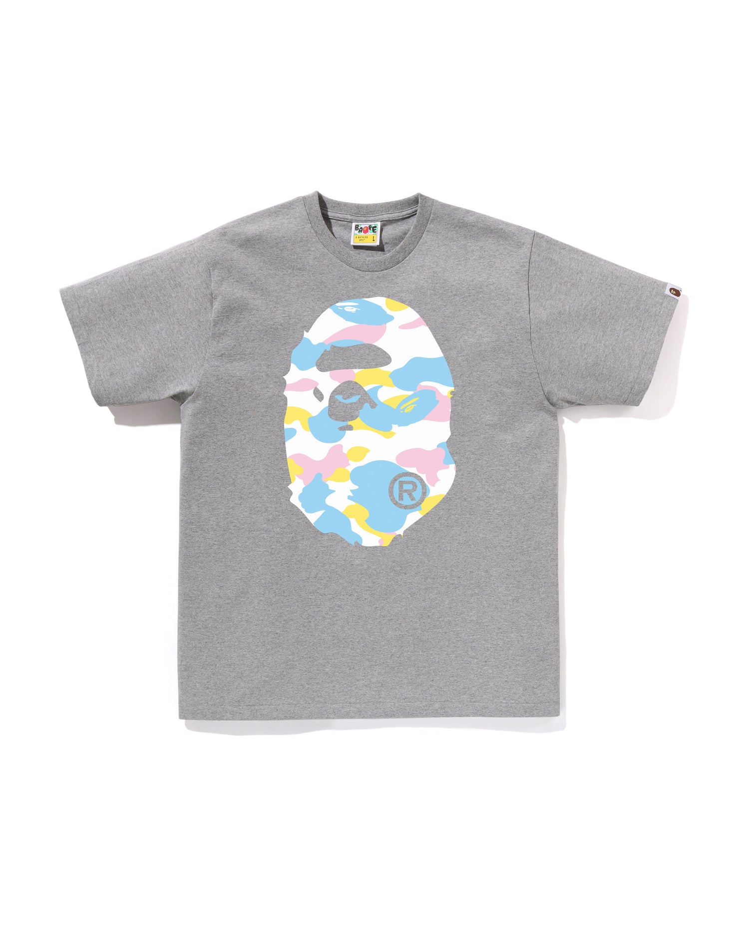 A BATHING APE® New Multi Camo Big Ape Head Tee | Bape official