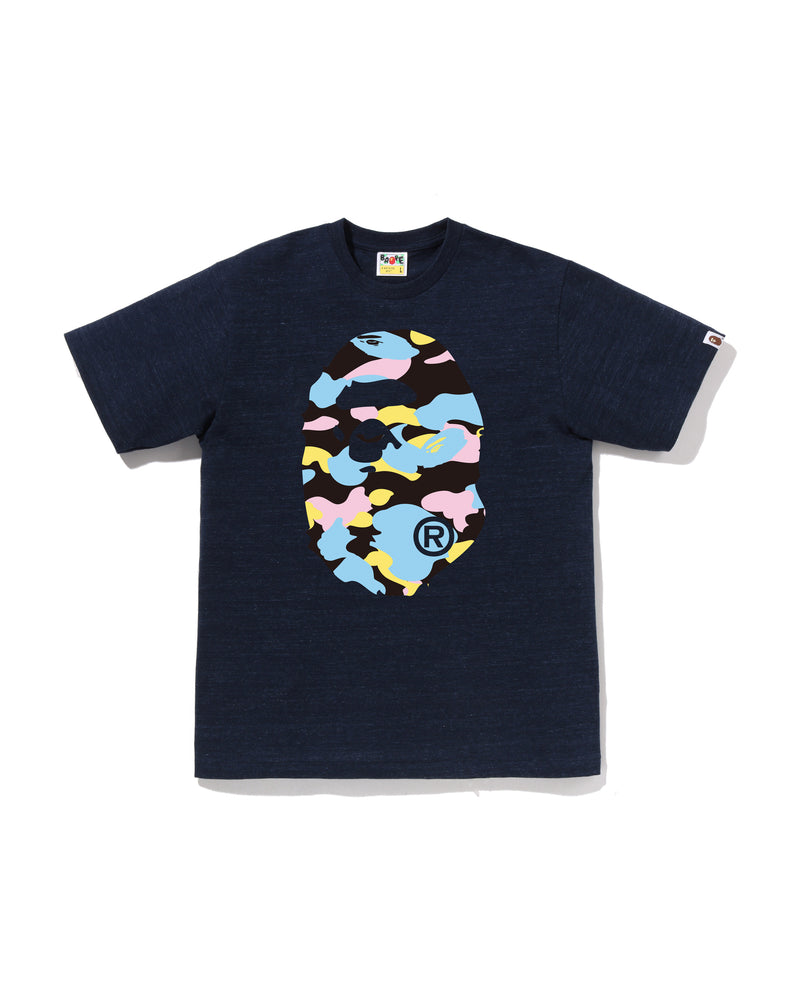 A BATHING APE® New Multi Camo Big Ape Head Tee | Bape official 