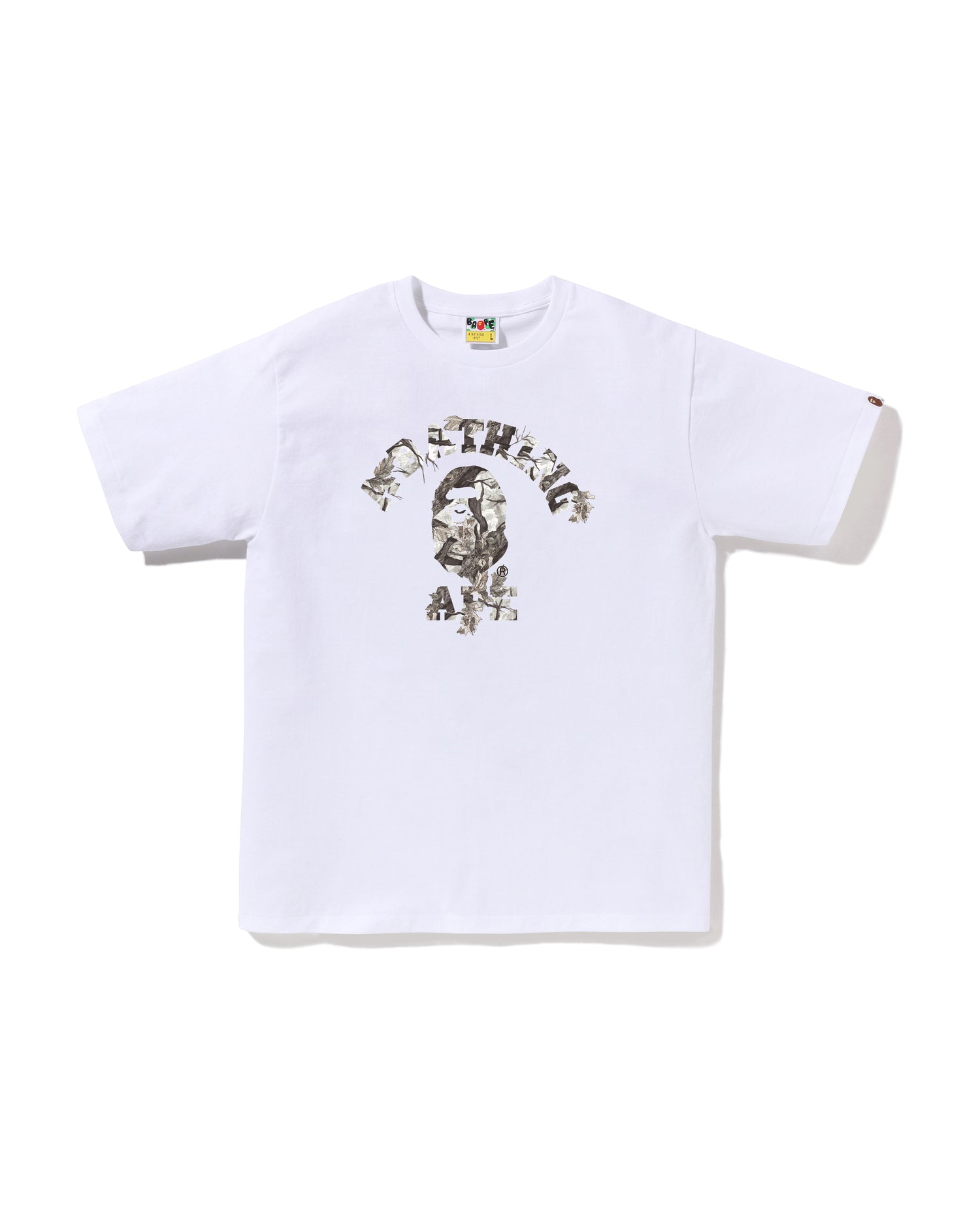 A BATHING APE® Tree Edge Camo College Tee | Bape official