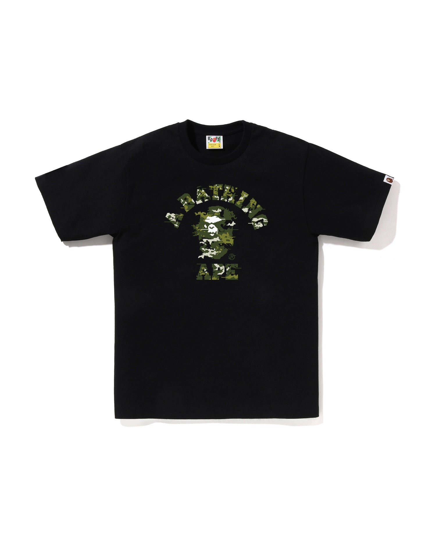 A BATHING APE® Multi Pixel Camo College Tee | Bape official