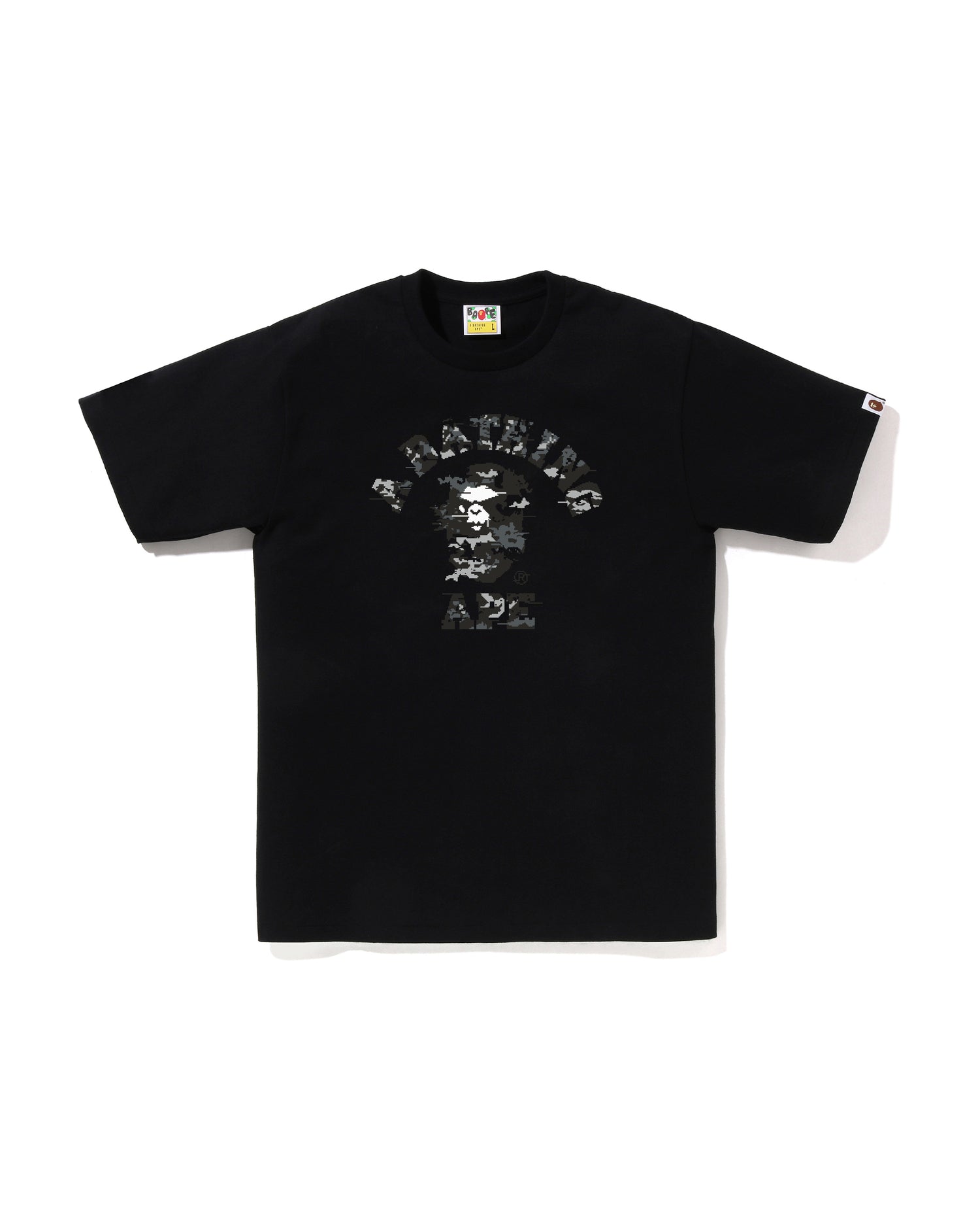 A BATHING APE® Multi Pixel Camo College Tee | Bape official